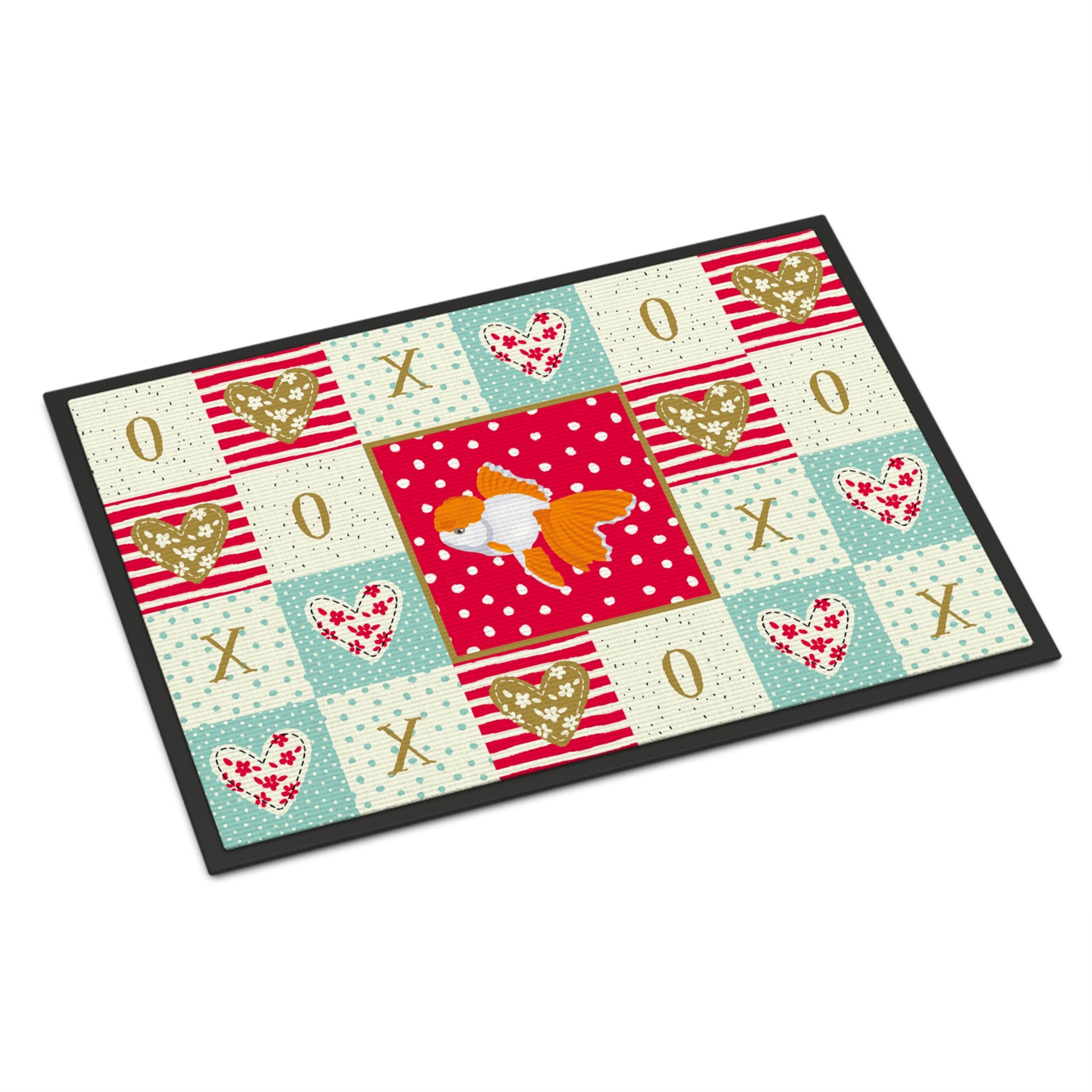 Oranda Red Cap Goldfish Love Indoor Or Outdoor Mat 18X27