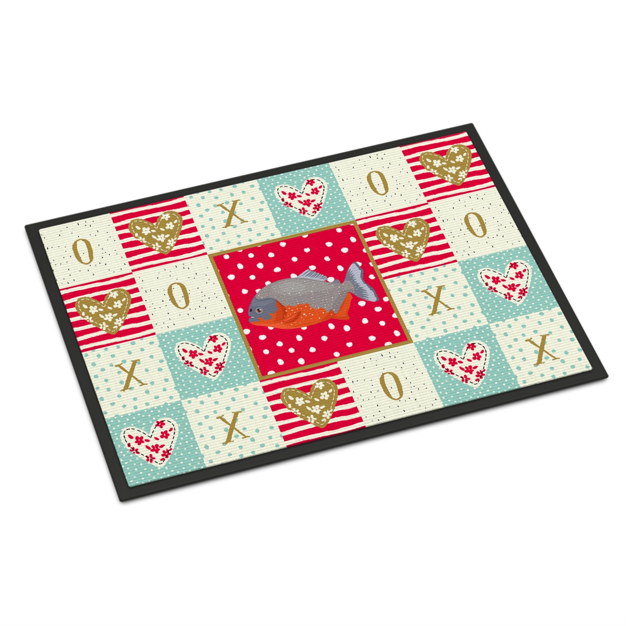 Piranha Love Indoor Or Outdoor Mat 18X27