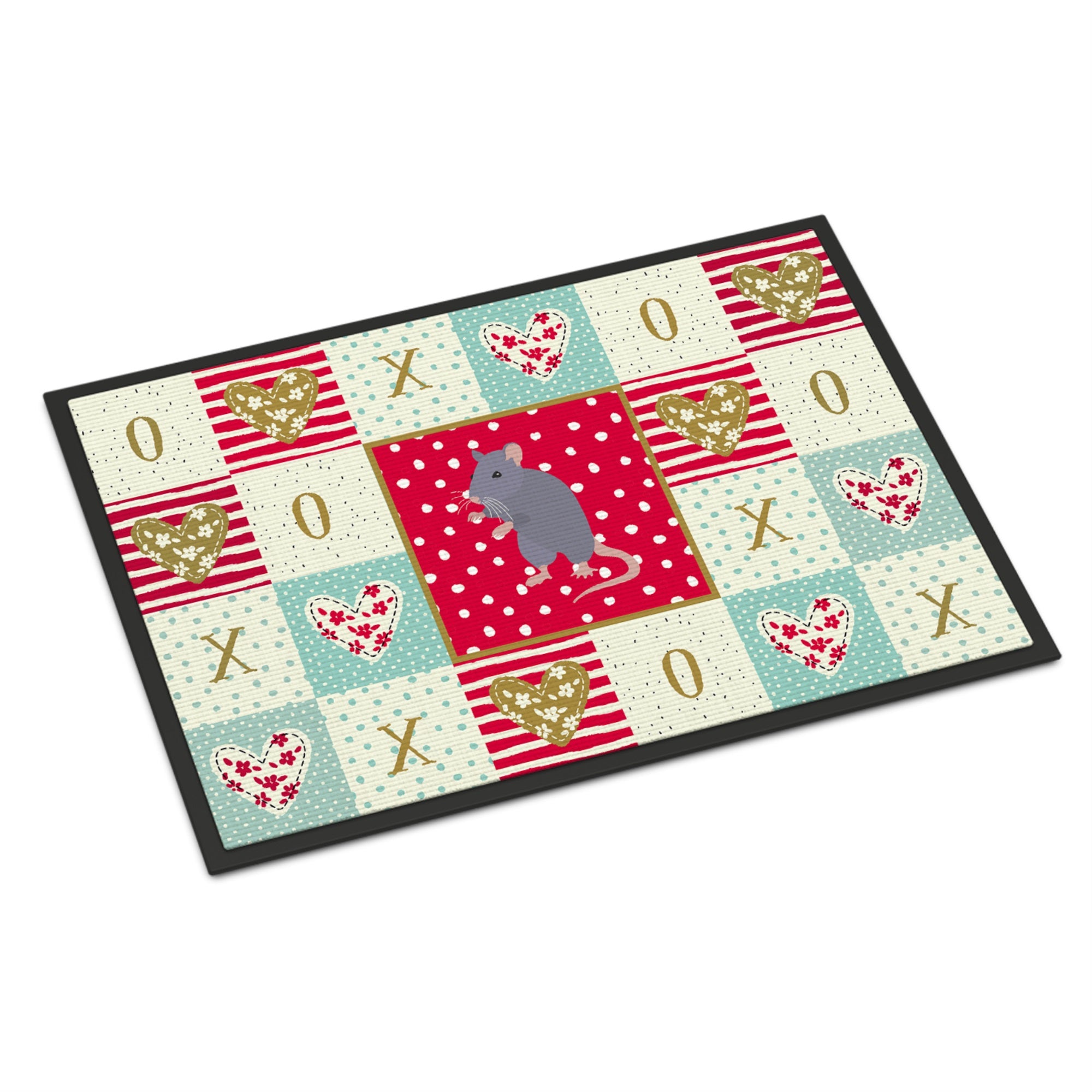 Blue Rat Love Indoor Or Outdoor Mat 18X27