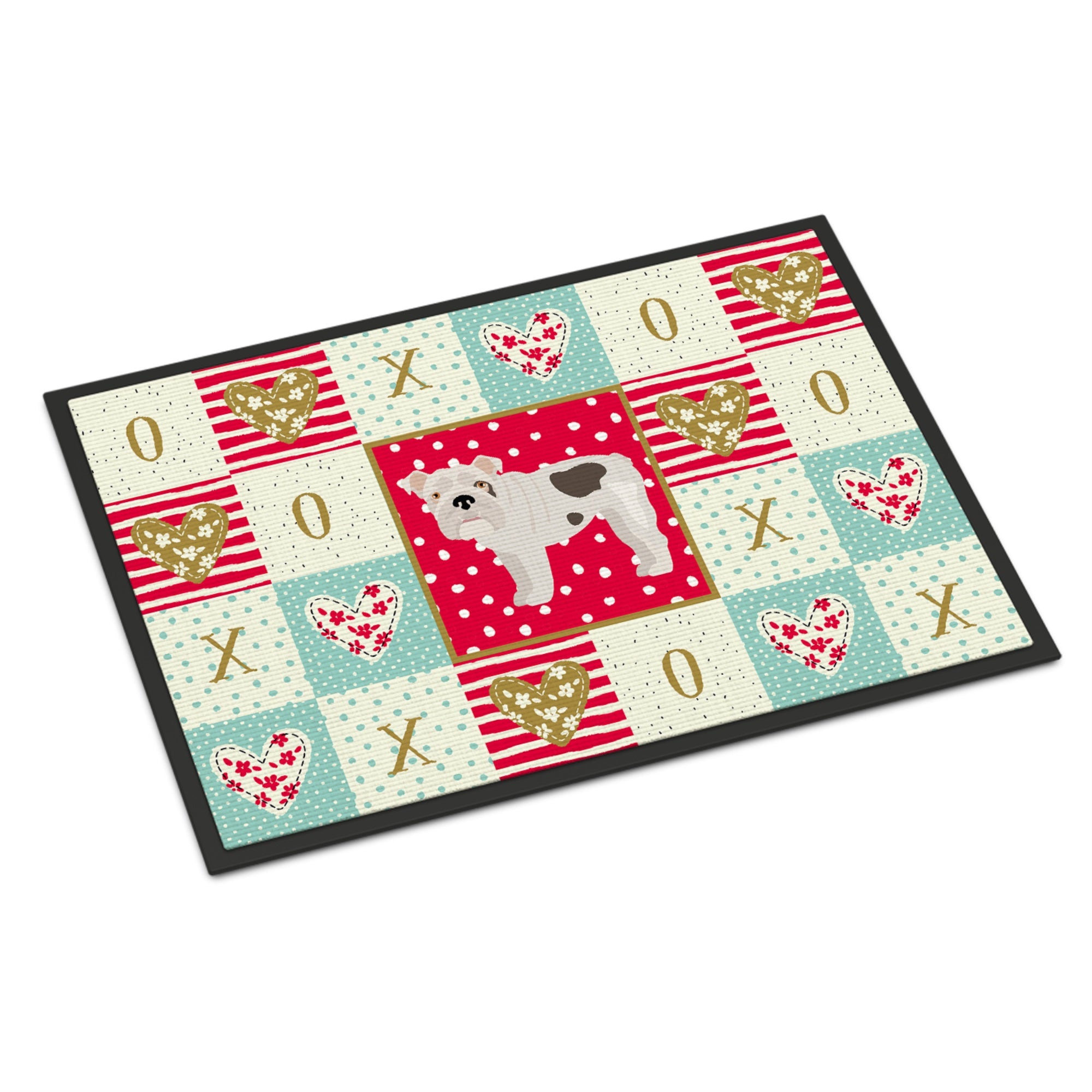 English Bulldog #2 Love Indoor Or Outdoor Mat 18X27