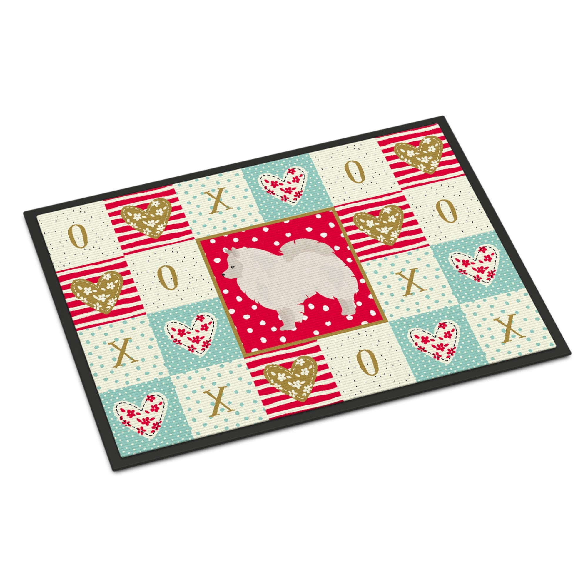 German Spitz #1 Love Indoor Or Outdoor Mat 18X27
