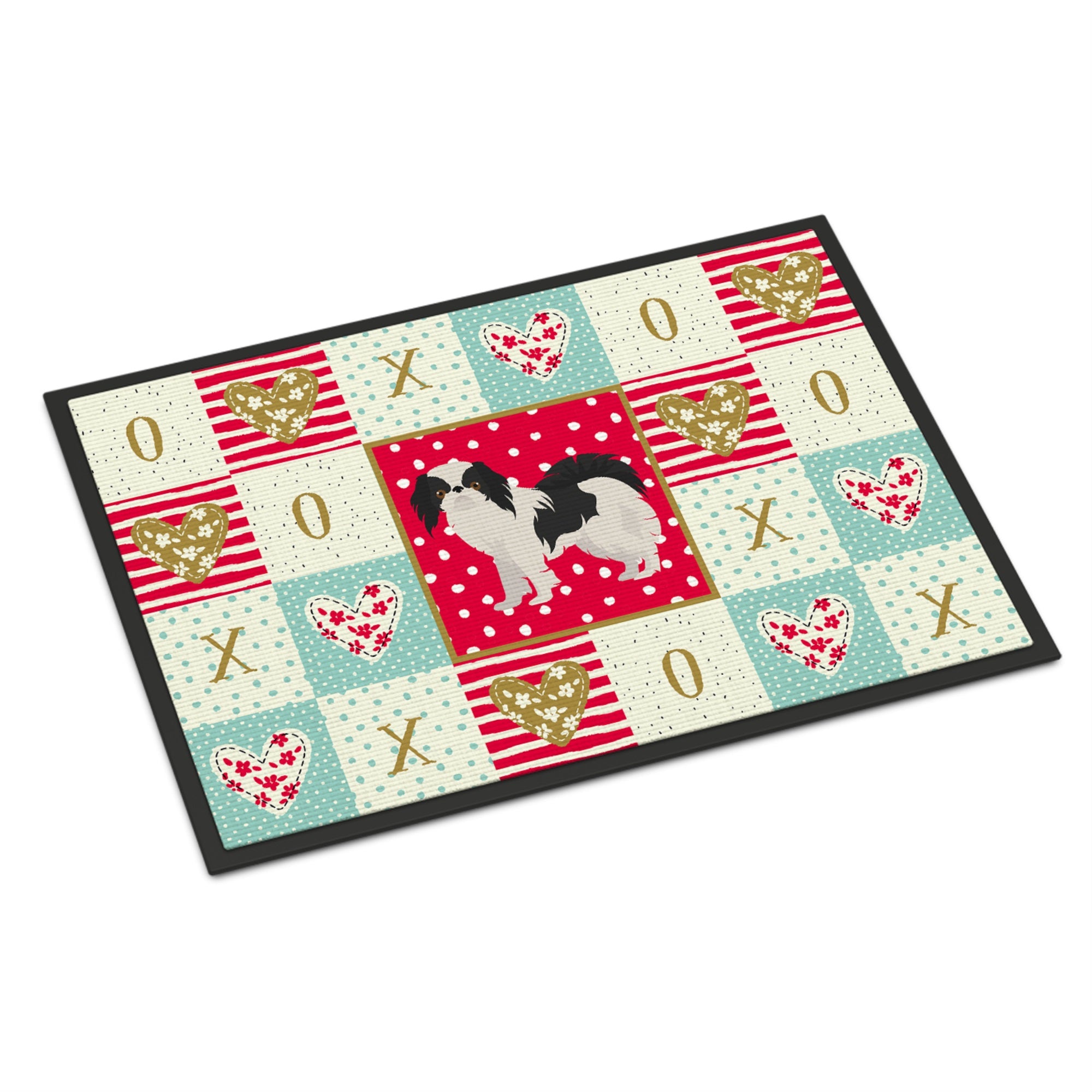 Japanese Chin #2 Love Indoor Or Outdoor Mat 18X27