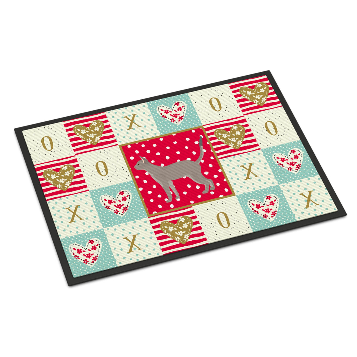 Blue Abyssinian Cat Love Indoor Or Outdoor Mat 18X27