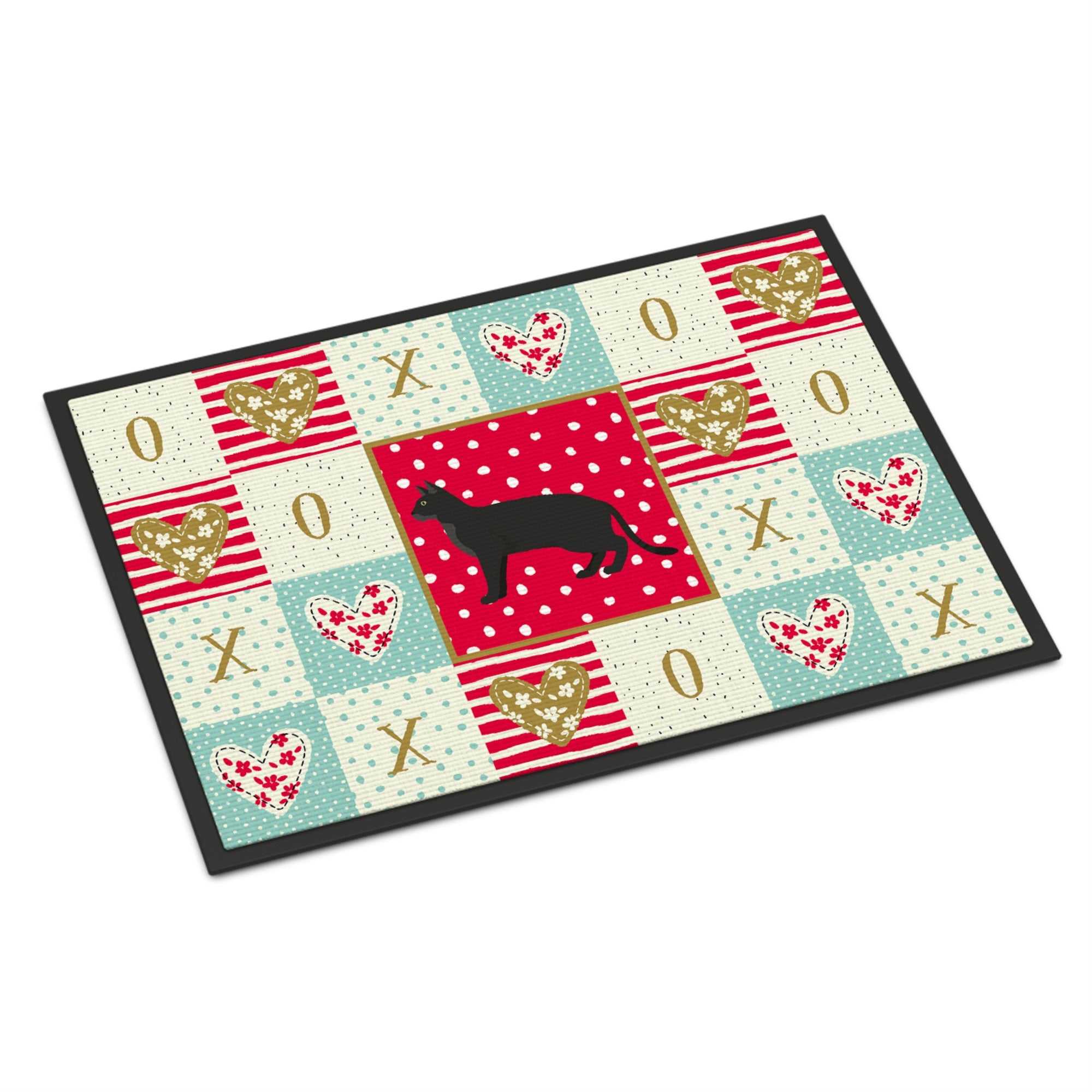 Chausie Black Cat Love Indoor Or Outdoor Mat 18X27