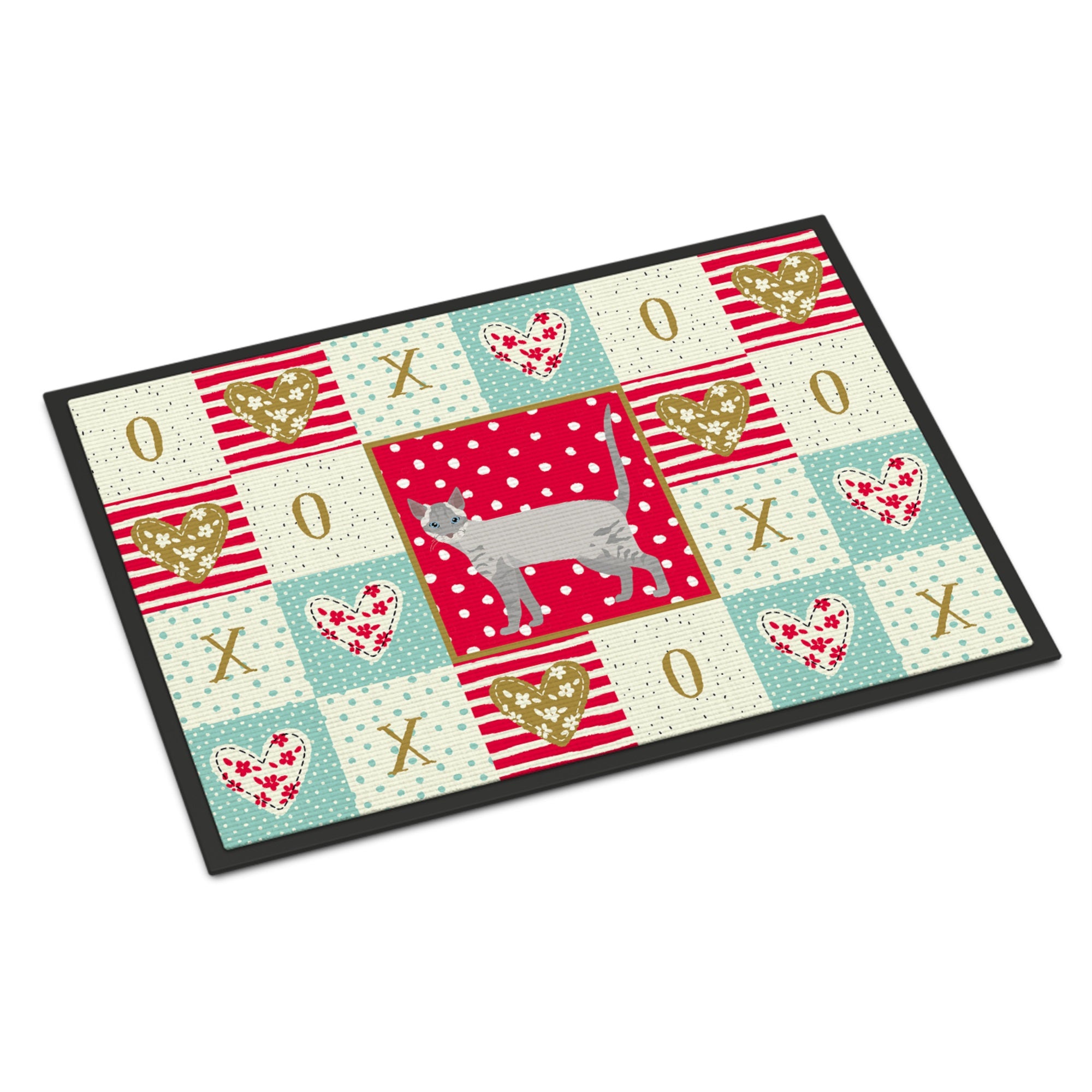 Ojos Azules Cat Love Indoor or Outdoor Mat 18x27