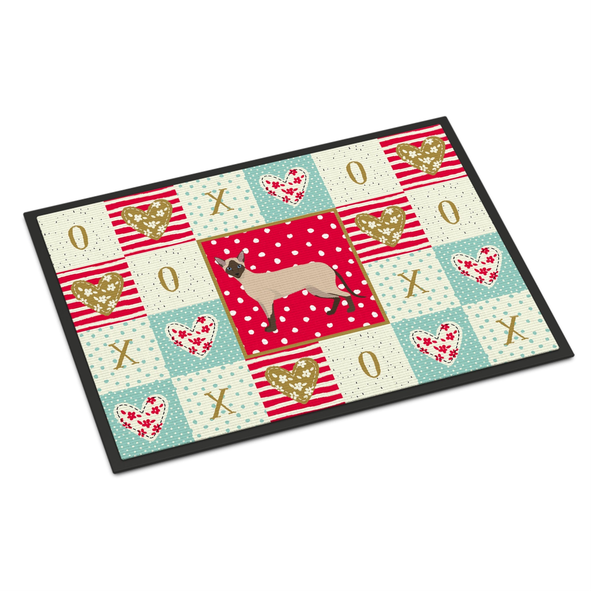 Siamese Modern #2 Cat Love Indoor Or Outdoor Mat 18X27