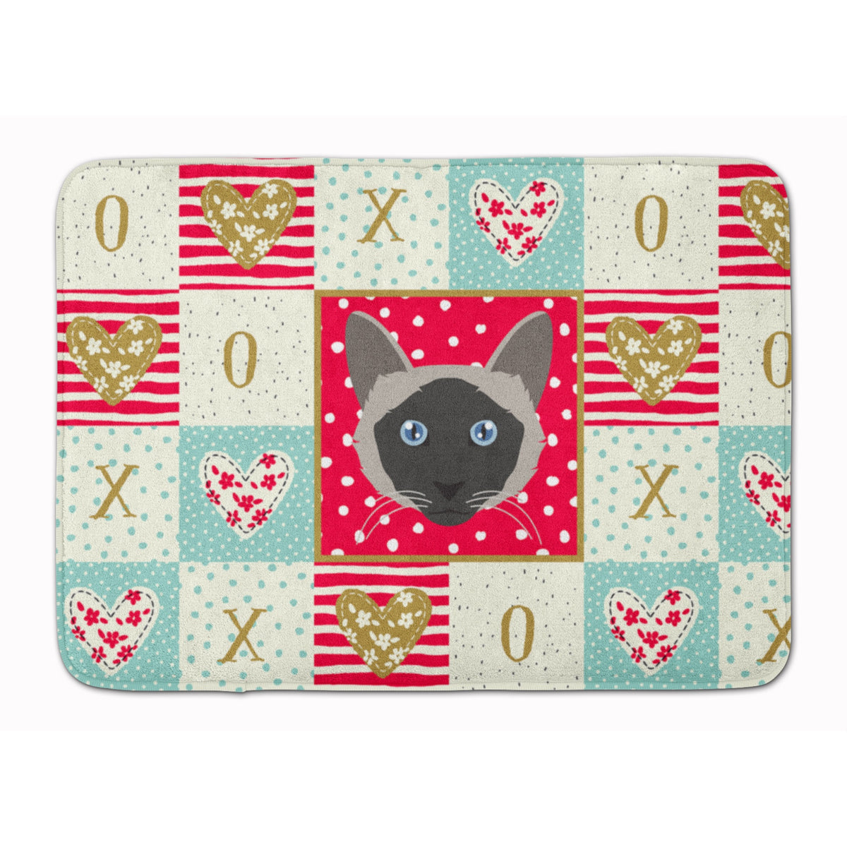 Balinese Cat Love Machine Washable Memory Foam Mat