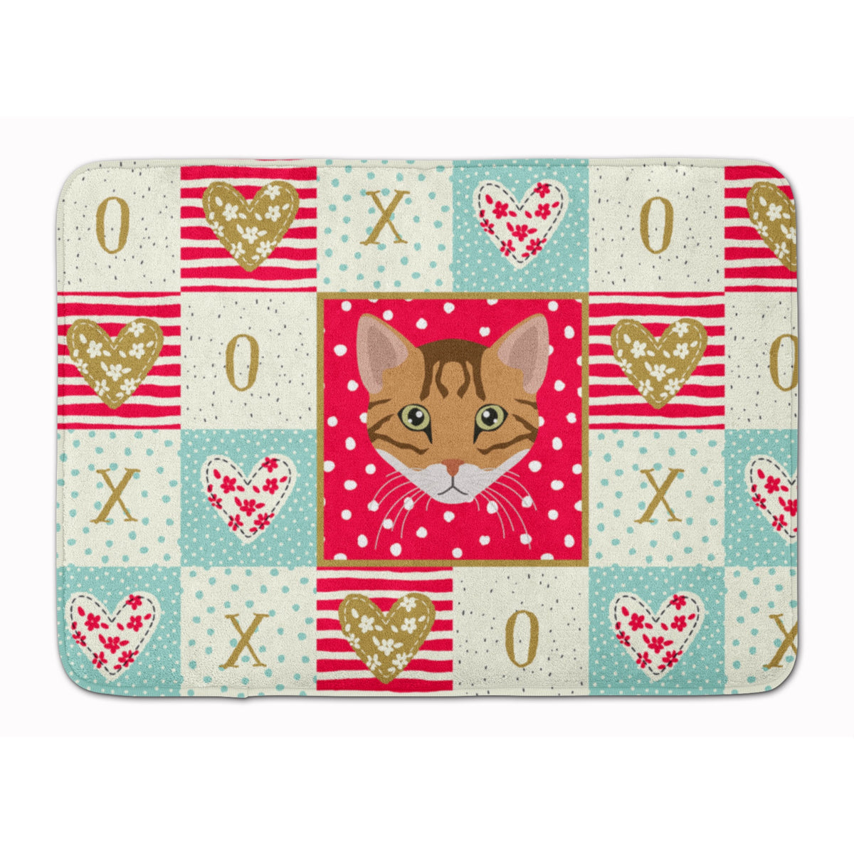 Cheetoh Cat Love Machine Washable Memory Foam Mat