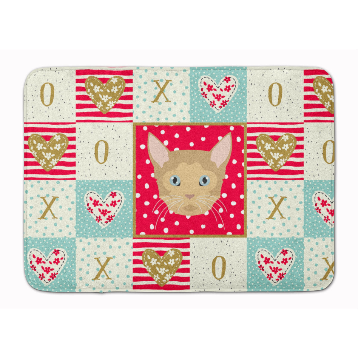 German Rex Cat Love Machine Washable Memory Foam Mat