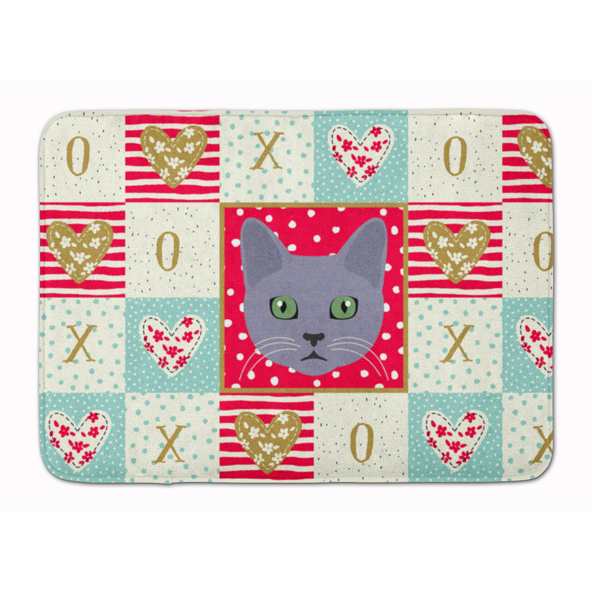 Korat Cat Love Machine Washable Memory Foam Mat
