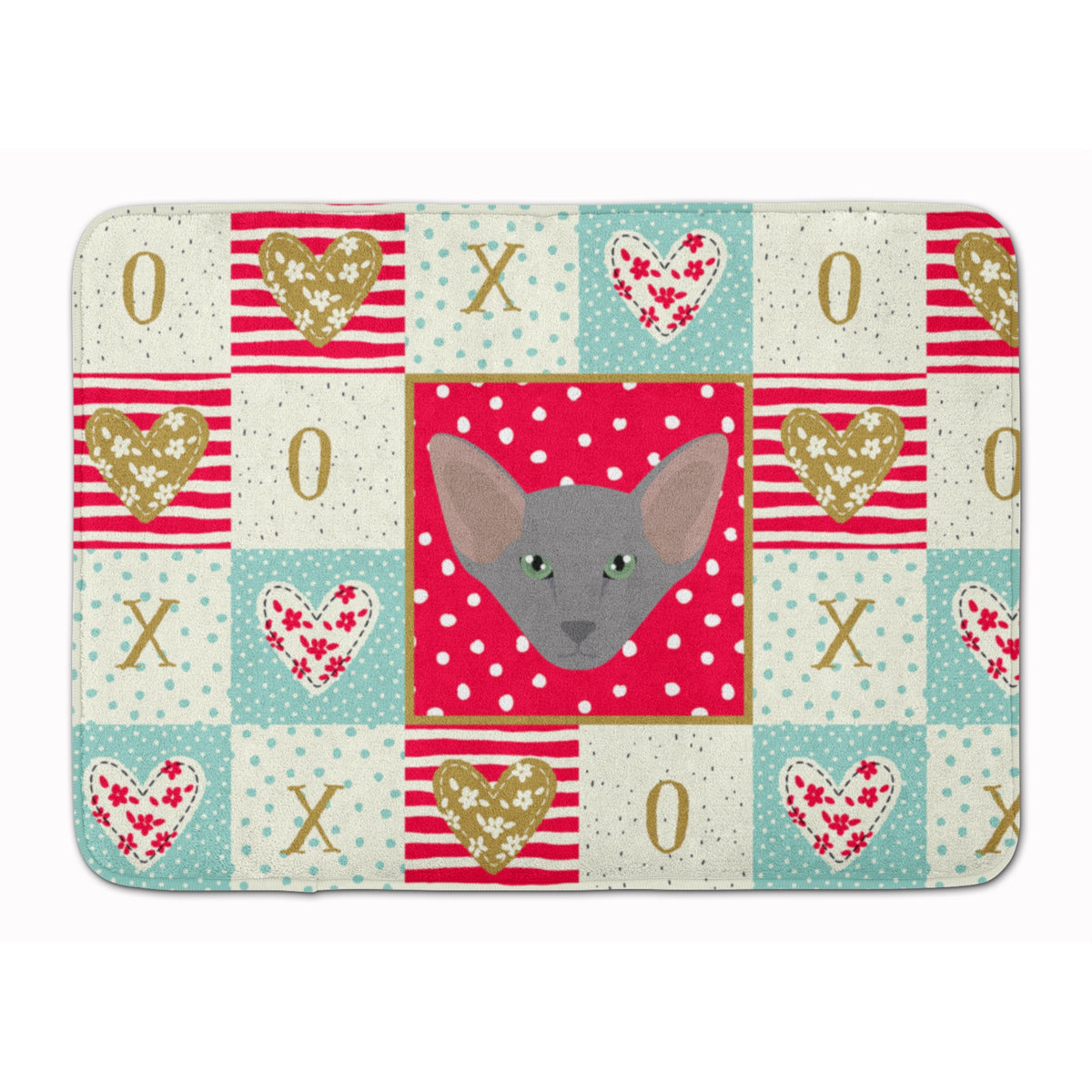 Oriental Shorthair Cat Love Machine Washable Memory Foam Mat
