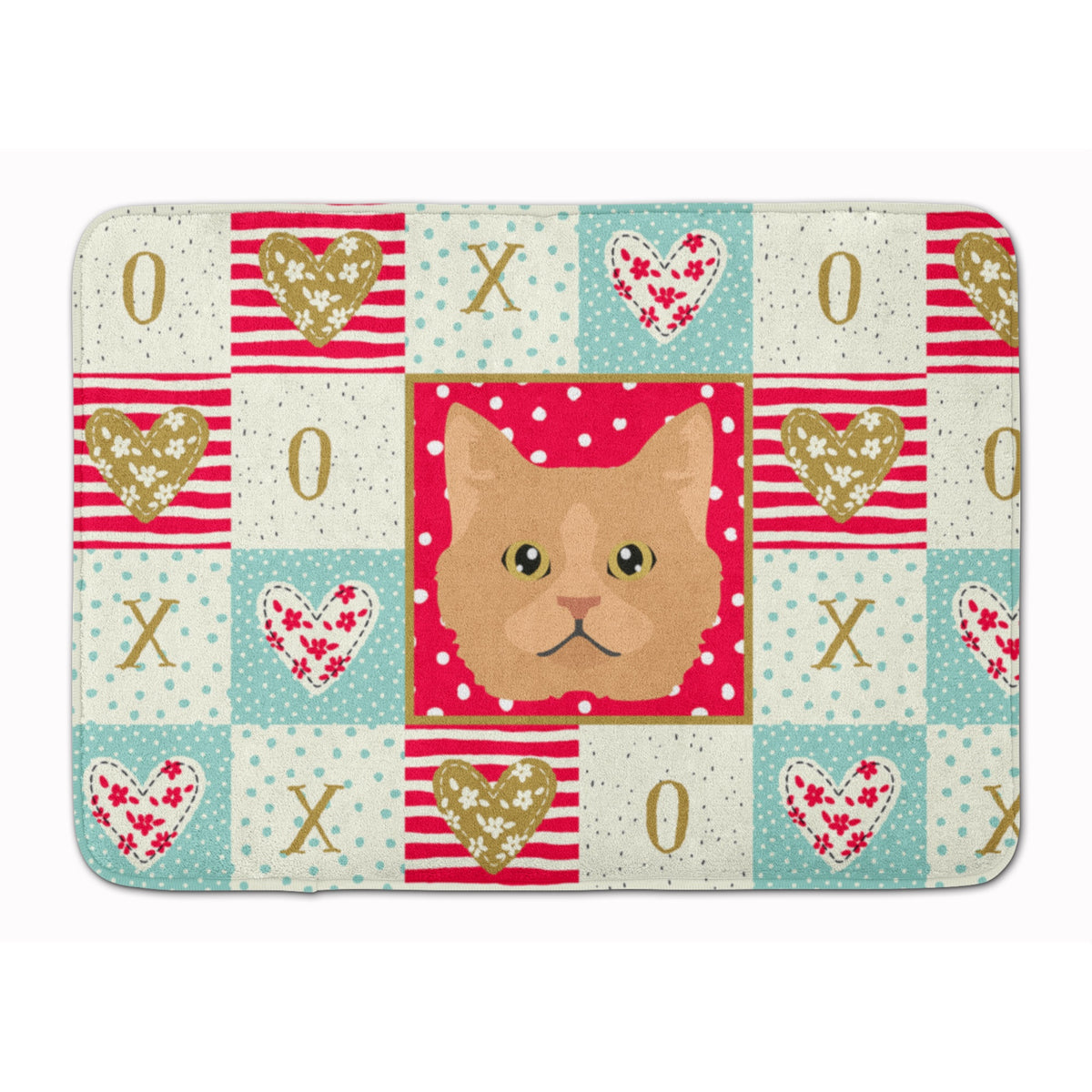 Selkirk Rex Cat Love Machine Washable Memory Foam Mat