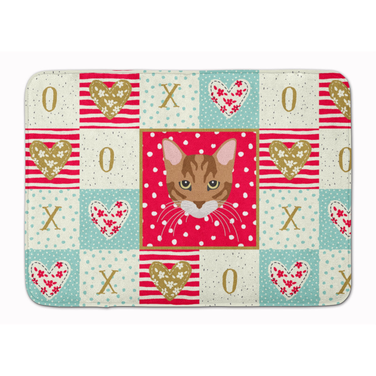 Toyger Cat Love Machine Washable Memory Foam Mat
