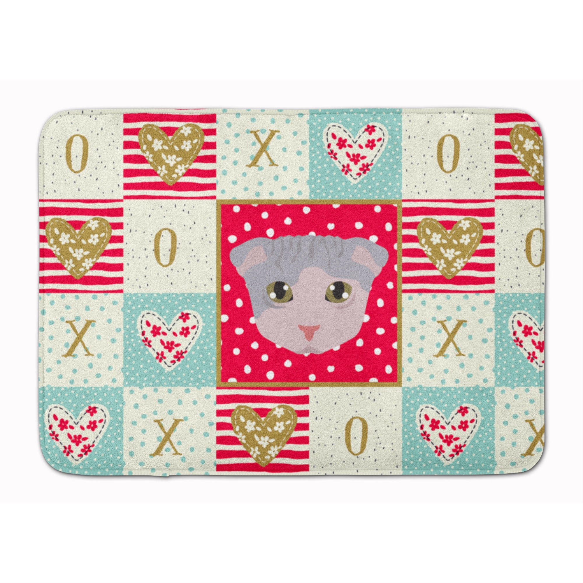 Ukrainian Levkoy Cat Love Machine Washable Memory Foam Mat