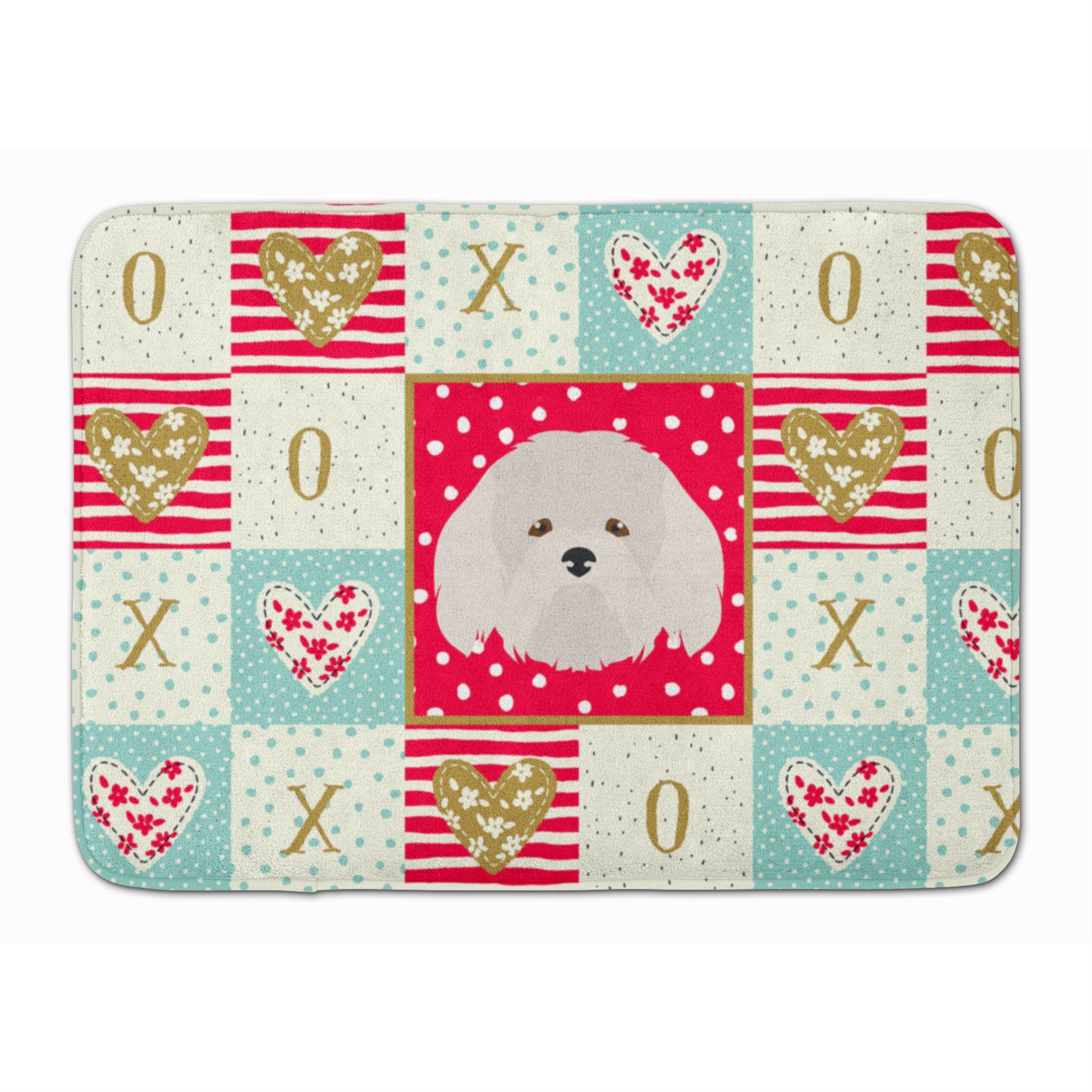 Coton De Tulear Love Machine Washable Memory Foam Mat