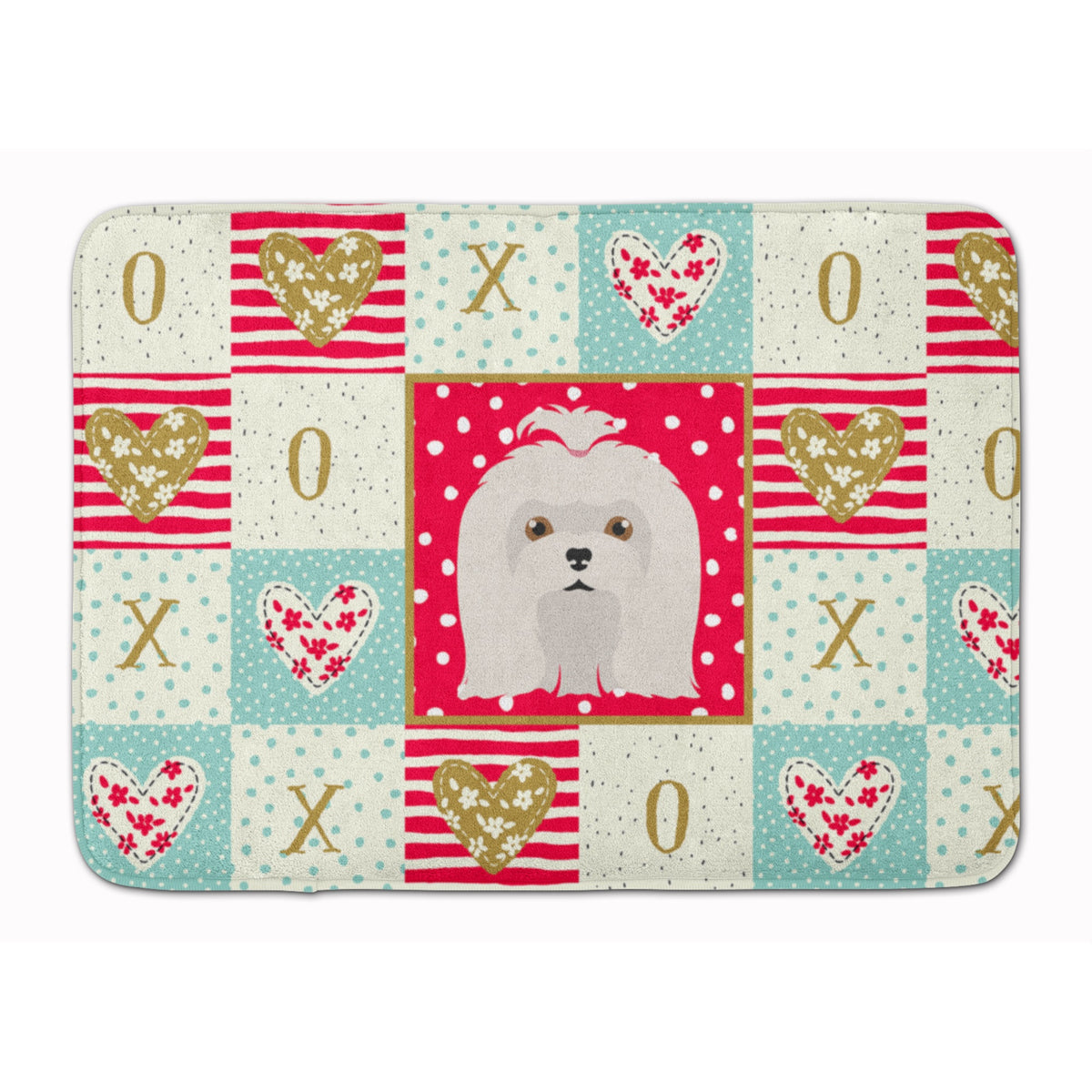 Maltese Love Machine Washable Memory Foam Mat