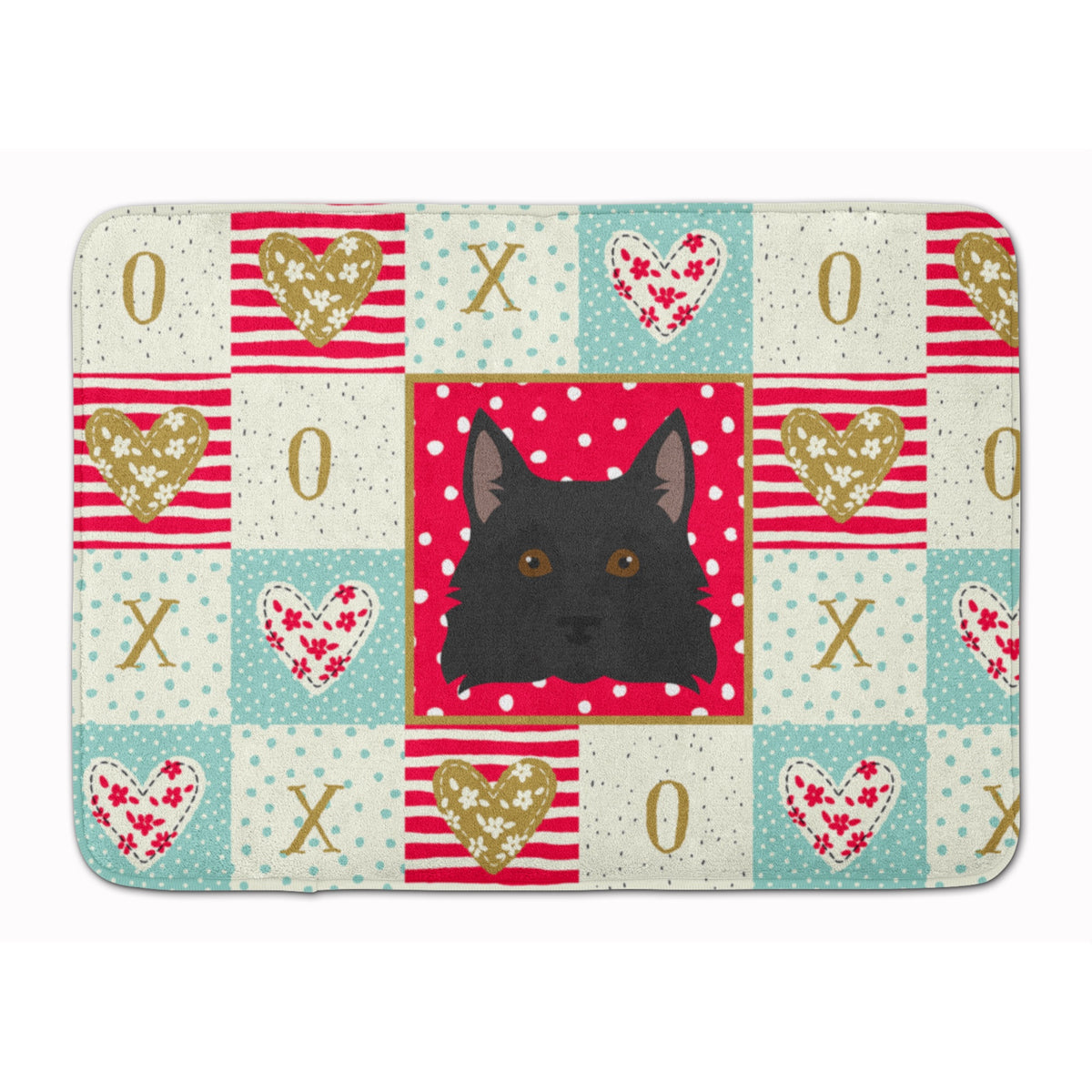 Schipperke Love Machine Washable Memory Foam Mat