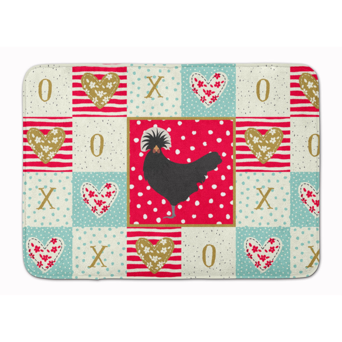 Polish Poland Chicken Love Machine Washable Memory Foam Mat