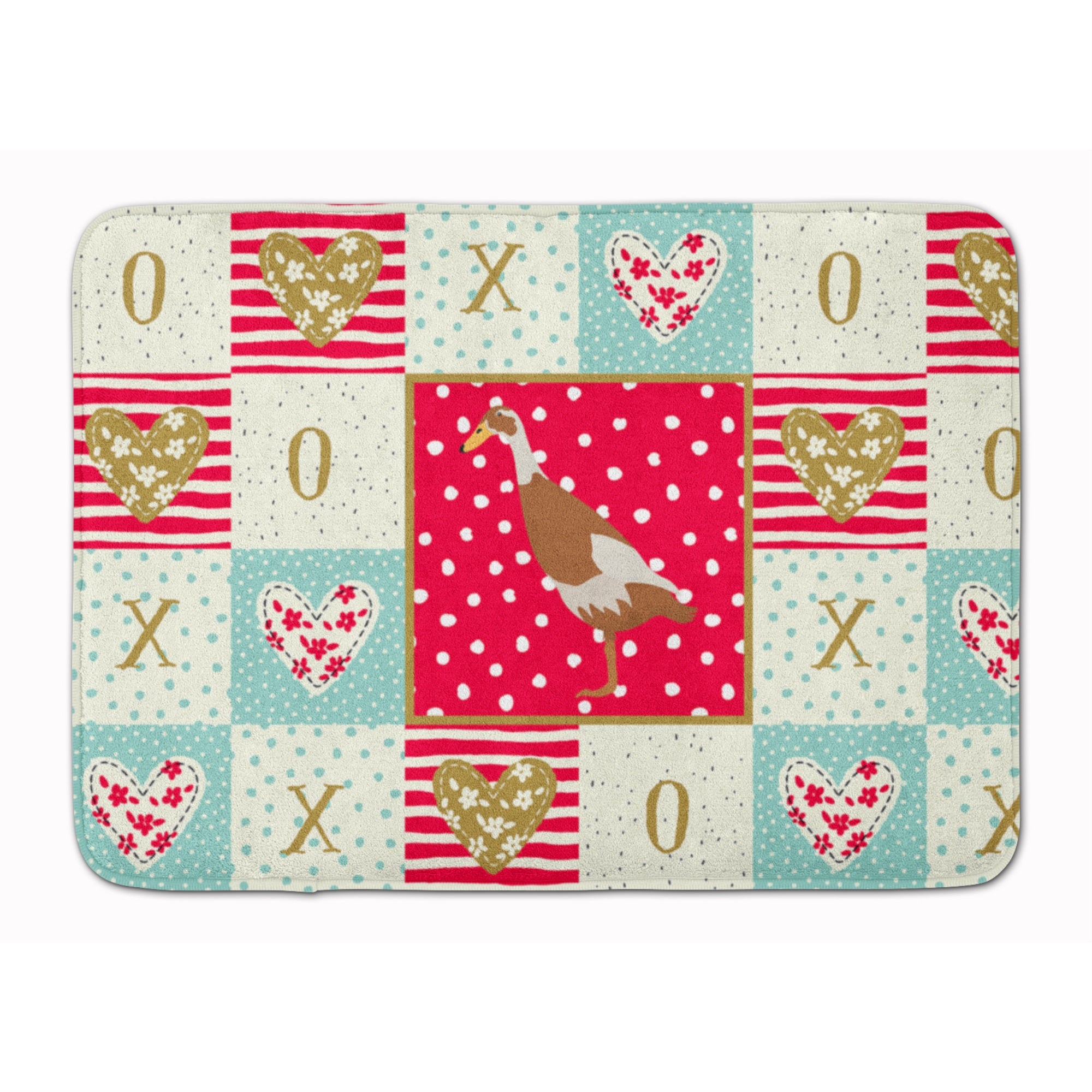 Indian Runner Duck Love Machine Washable Memory Foam Mat