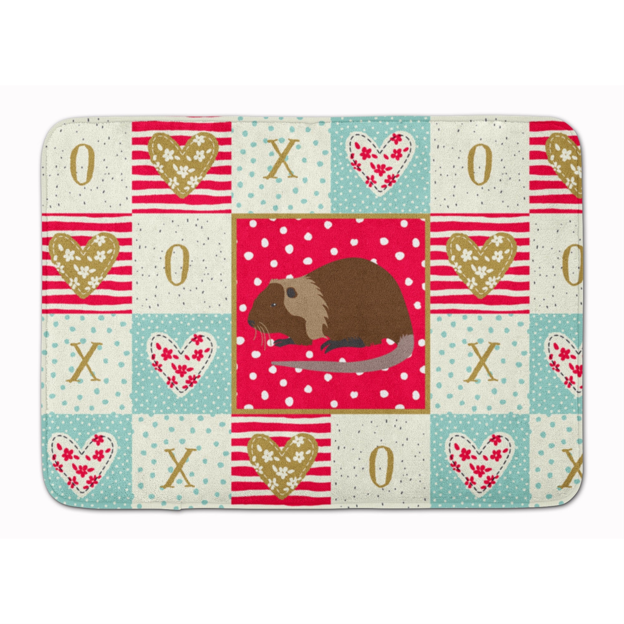 Coypu Nutria River Rat Love Machine Washable Memory Foam Mat