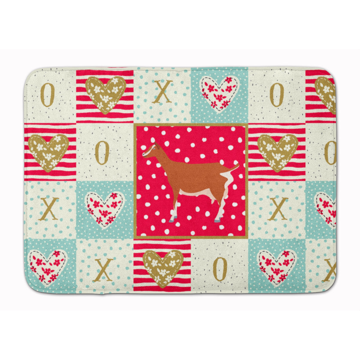 Toggenburger Goat Love Machine Washable Memory Foam Mat
