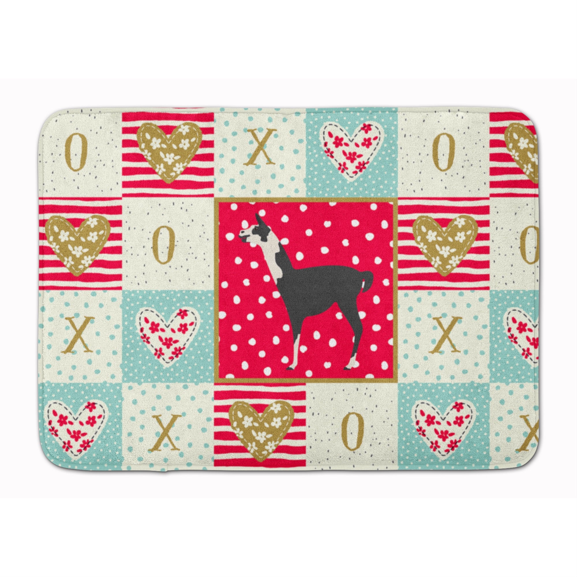 Llama Q' Ara Love Machine Washable Memory Foam Mat