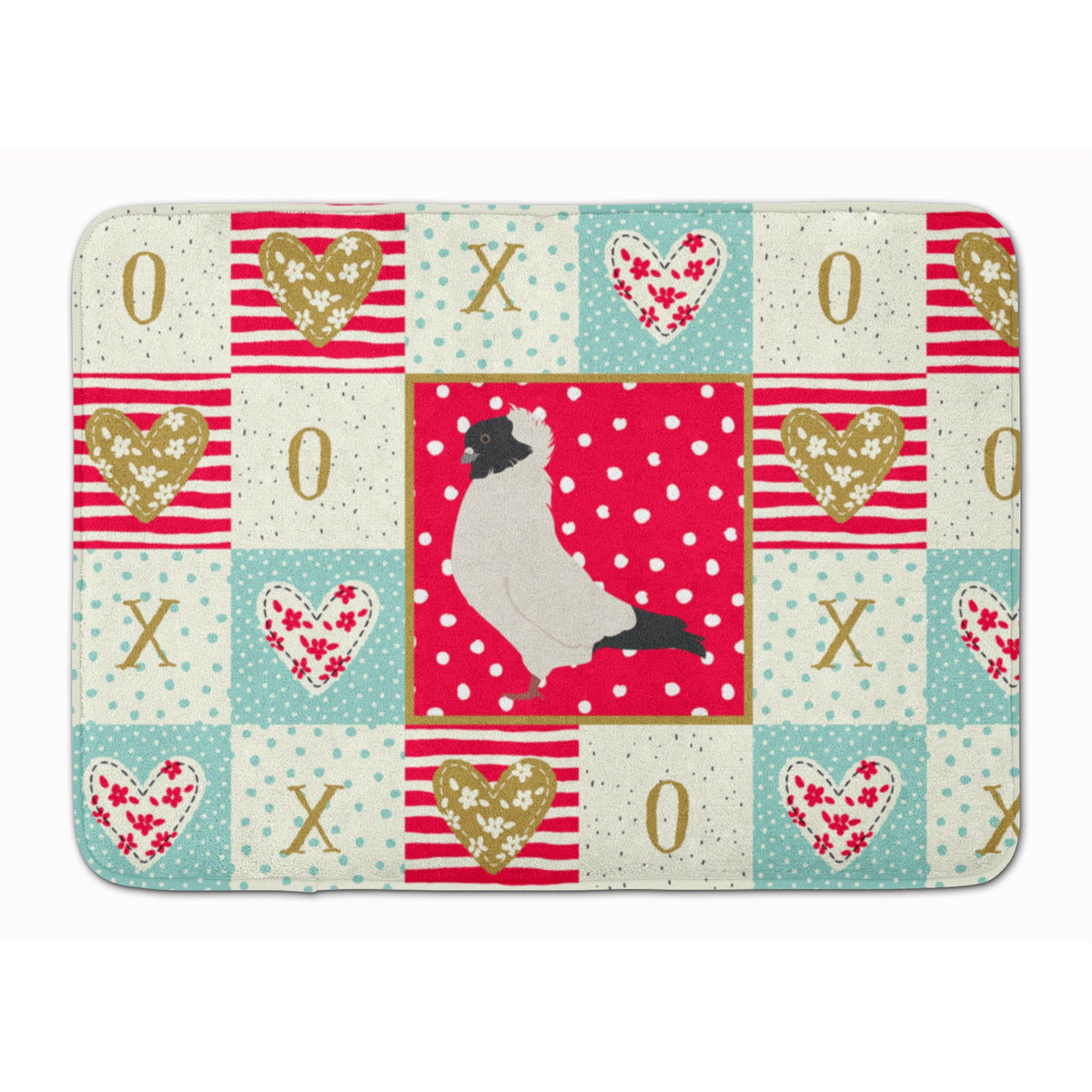 Nun Pigeon Love Machine Washable Memory Foam Mat