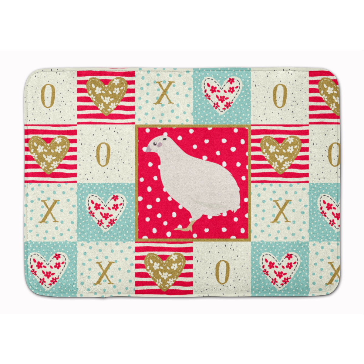 Texas Quail Love Machine Washable Memory Foam Mat