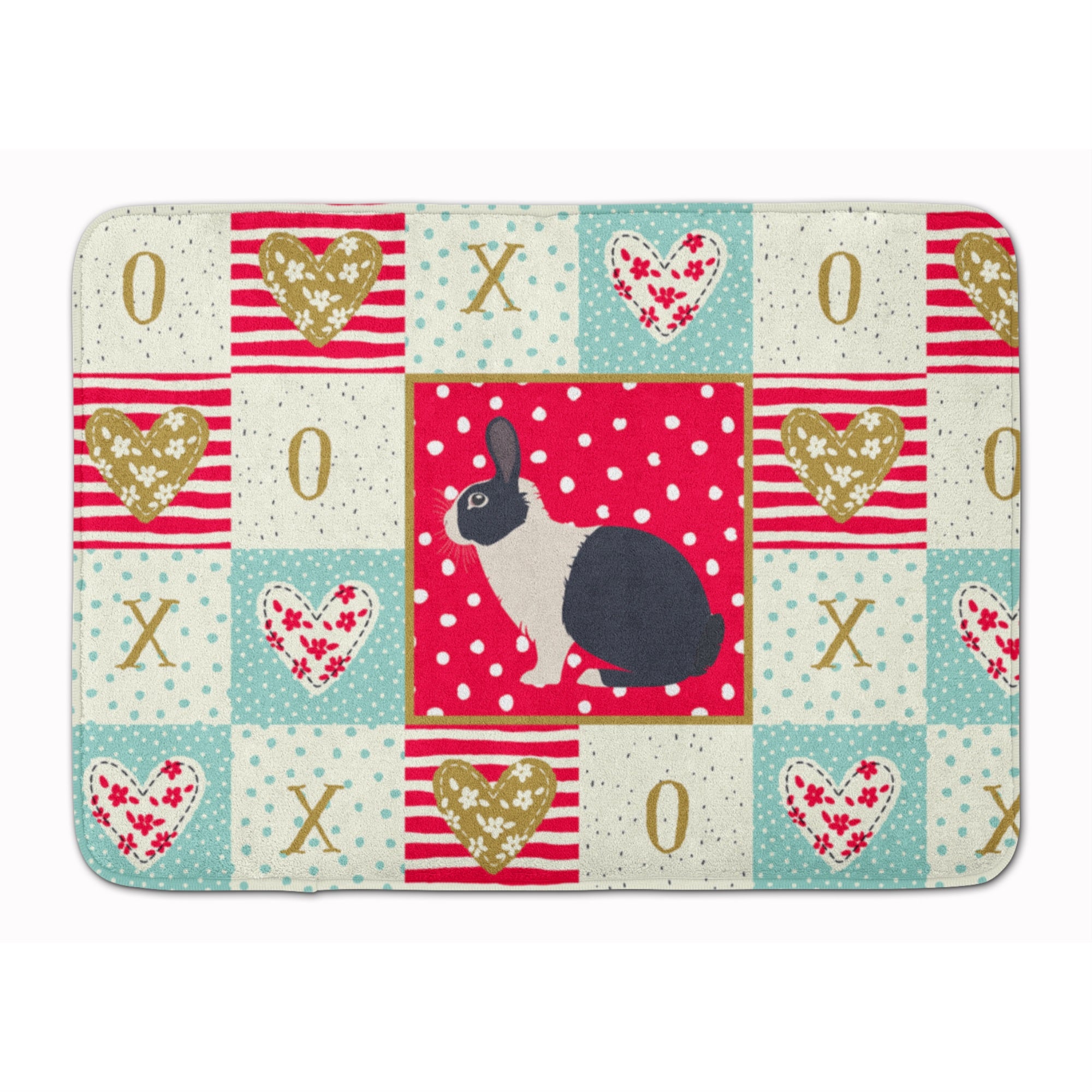Dutch Rabbit Love Machine Washable Memory Foam Mat