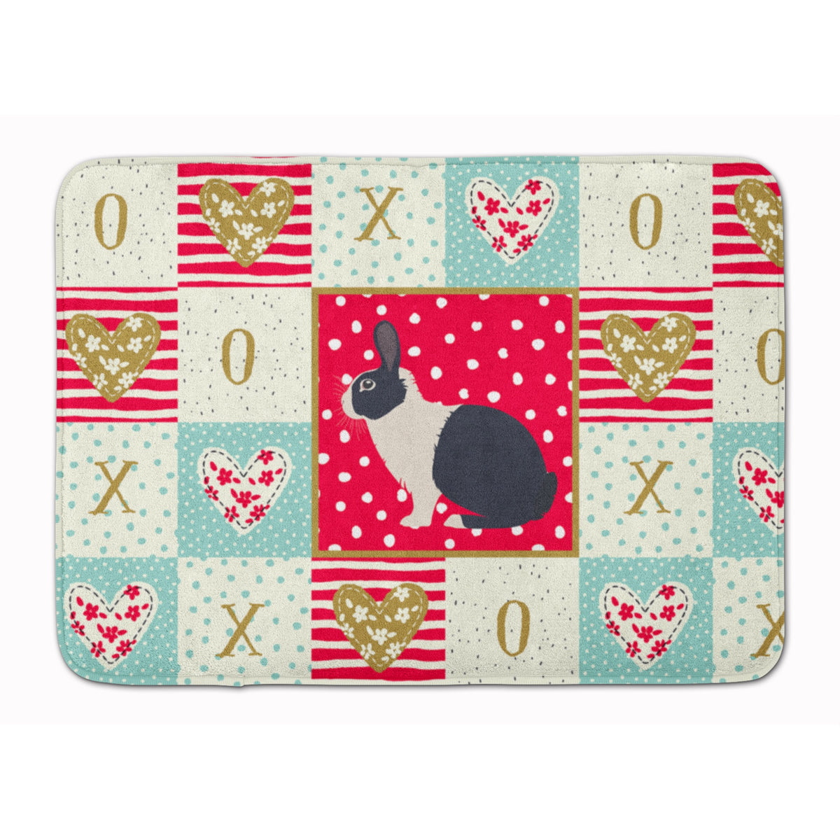 Dutch Rabbit Love Machine Washable Memory Foam Mat