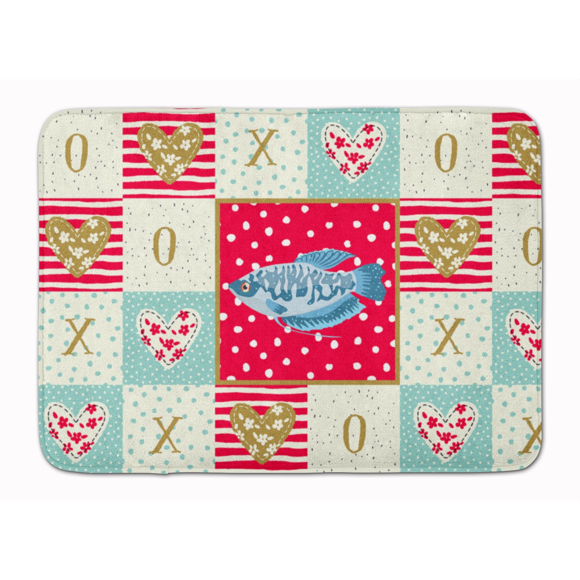 Opaline Gourami Love Machine Washable Memory Foam Mat