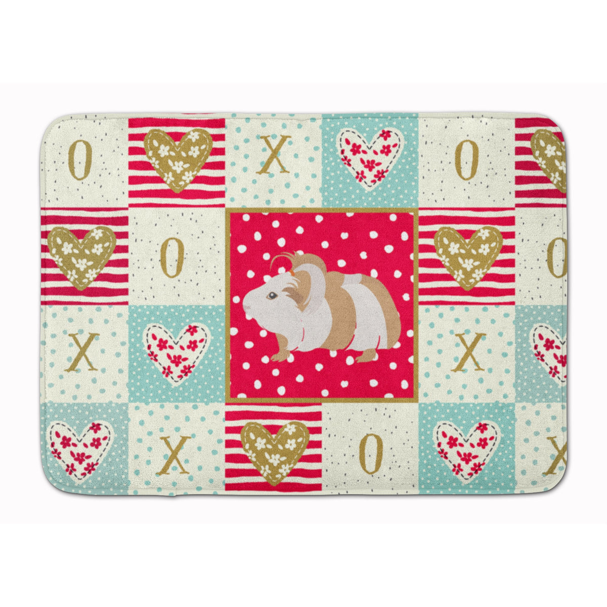 Silkie Guinea Pig Love Machine Washable Memory Foam Mat