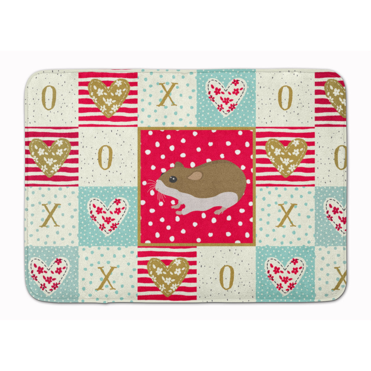 Chinese Hamster Love Machine Washable Memory Foam Mat