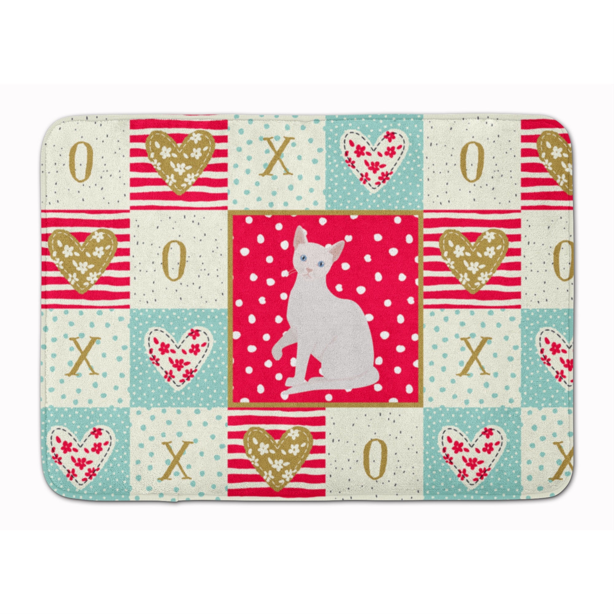 Arabian Mau Cat Love Machine Washable Memory Foam Mat