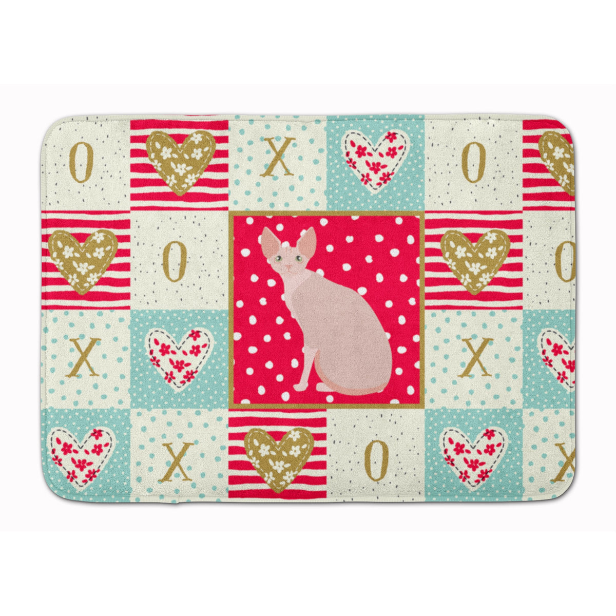 Sphynx #2 Cat Love Machine Washable Memory Foam Mat