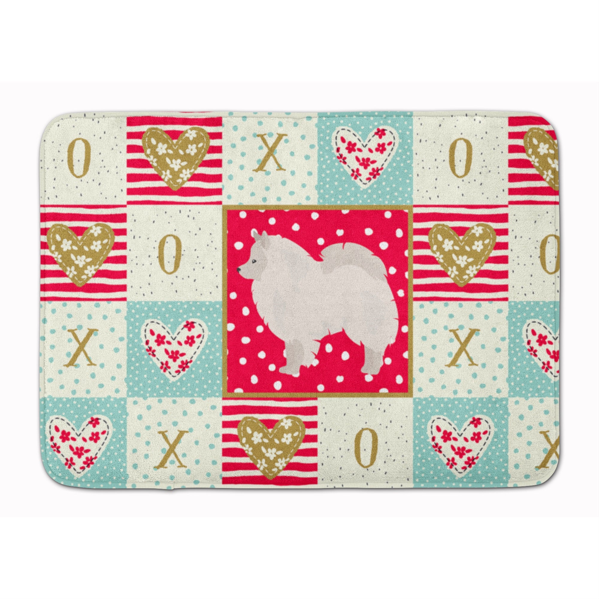 German Spitz #1 Love Machine Washable Memory Foam Mat