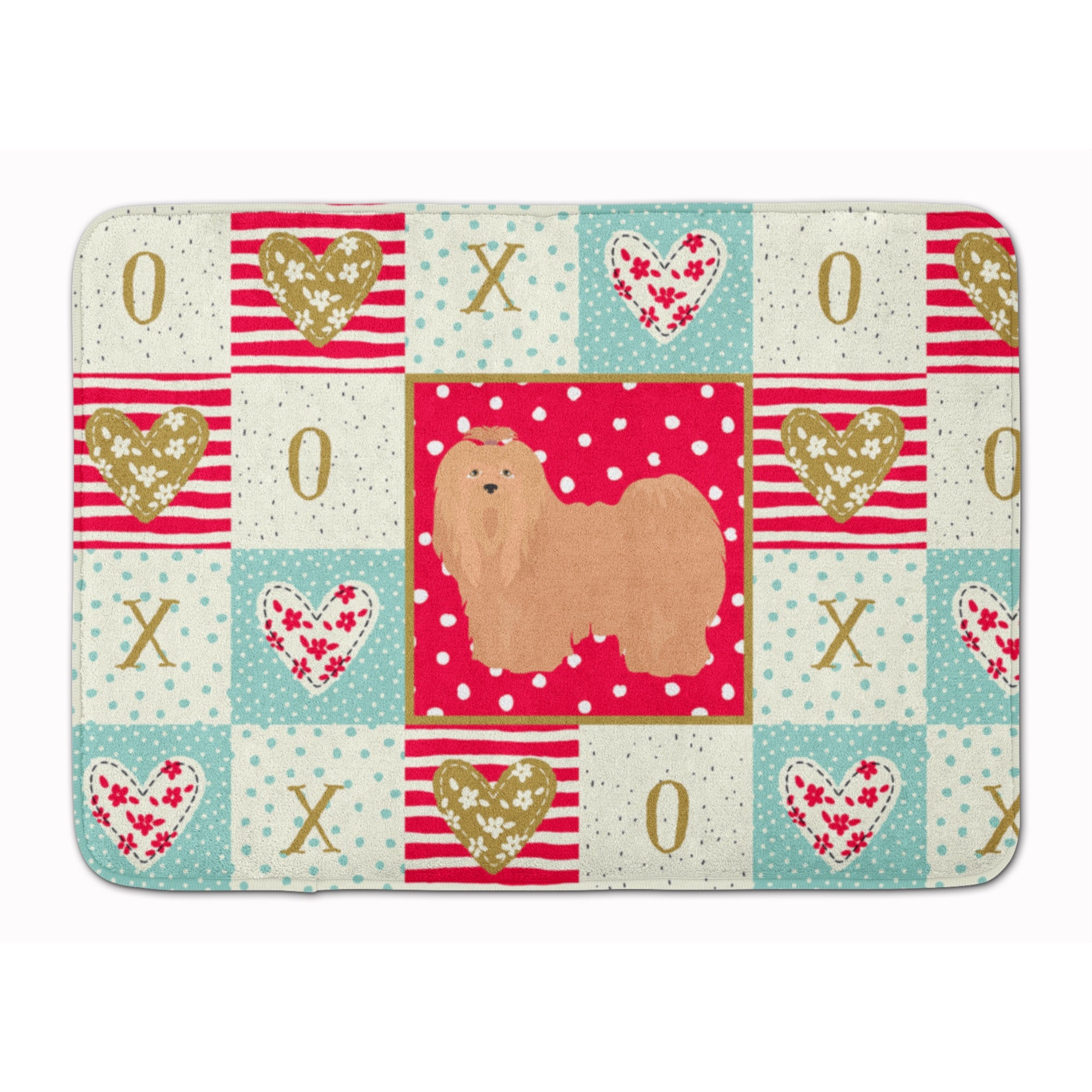 Lhasa Apso #1 Love Machine Washable Memory Foam Mat
