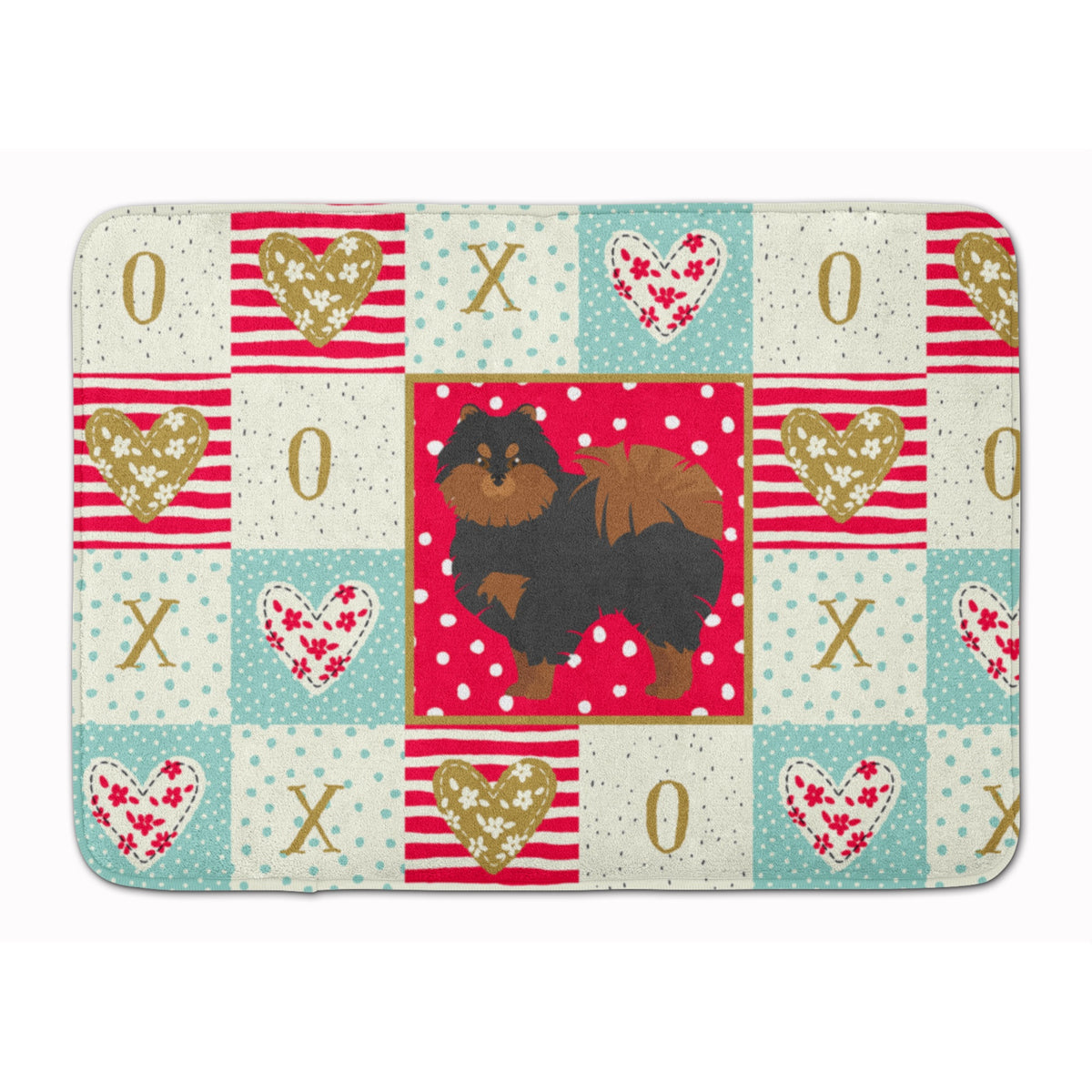 Pomeranian #2 Love Machine Washable Memory Foam Mat