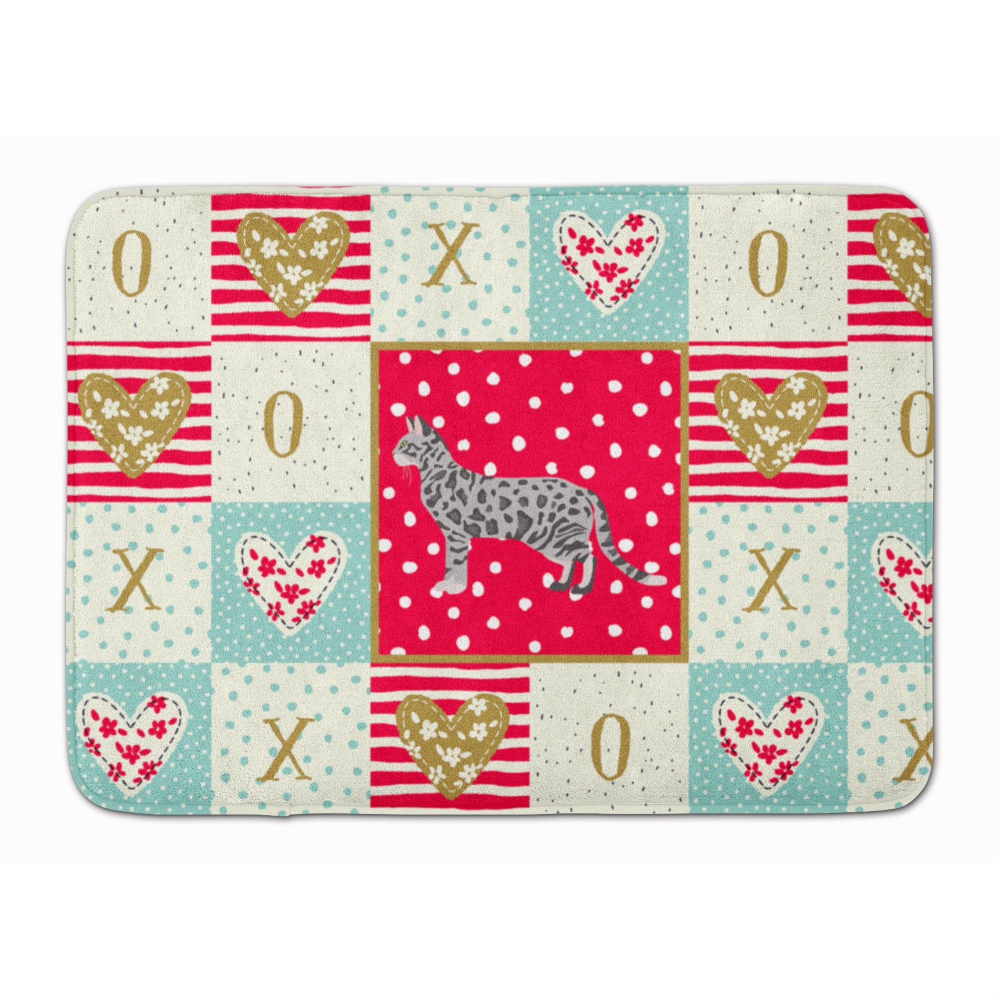 Cheetoh #2 Cat Love Machine Washable Memory Foam Mat