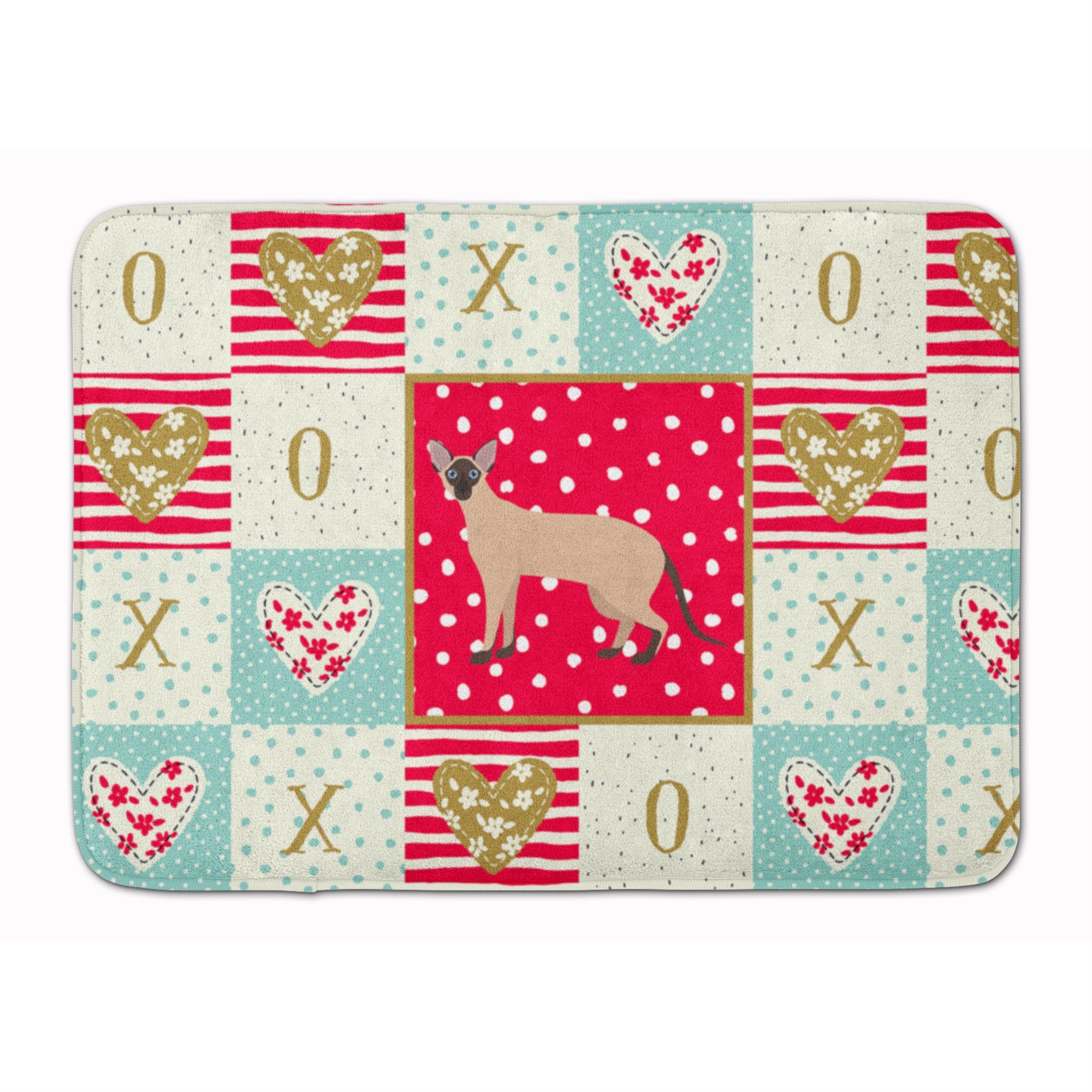 Colorpoint Shorthair #2 Cat Love Machine Washable Memory Foam Mat