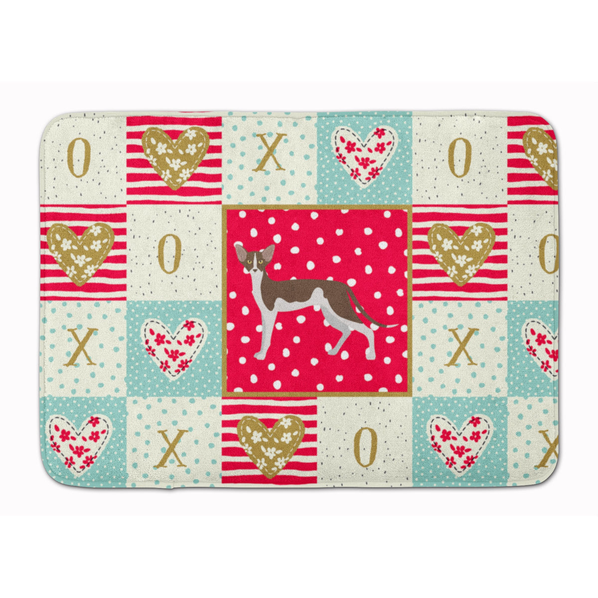Oriental Shorthair #2 Cat Love Machine Washable Memory Foam Mat