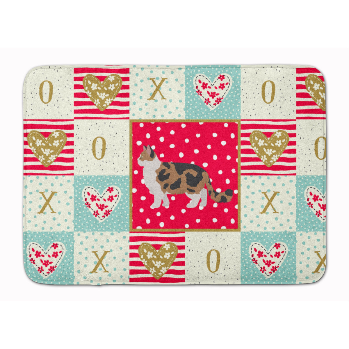 Ragamuffin #2 Cat Love Machine Washable Memory Foam Mat