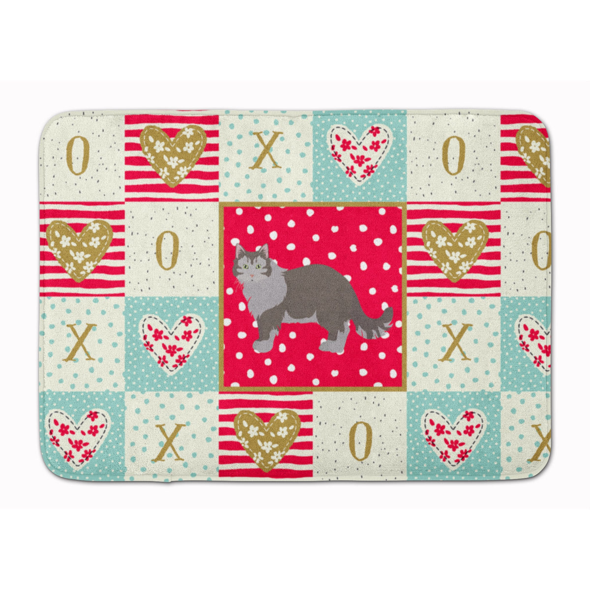 Siberian Forest #1 Cat Love Machine Washable Memory Foam Mat
