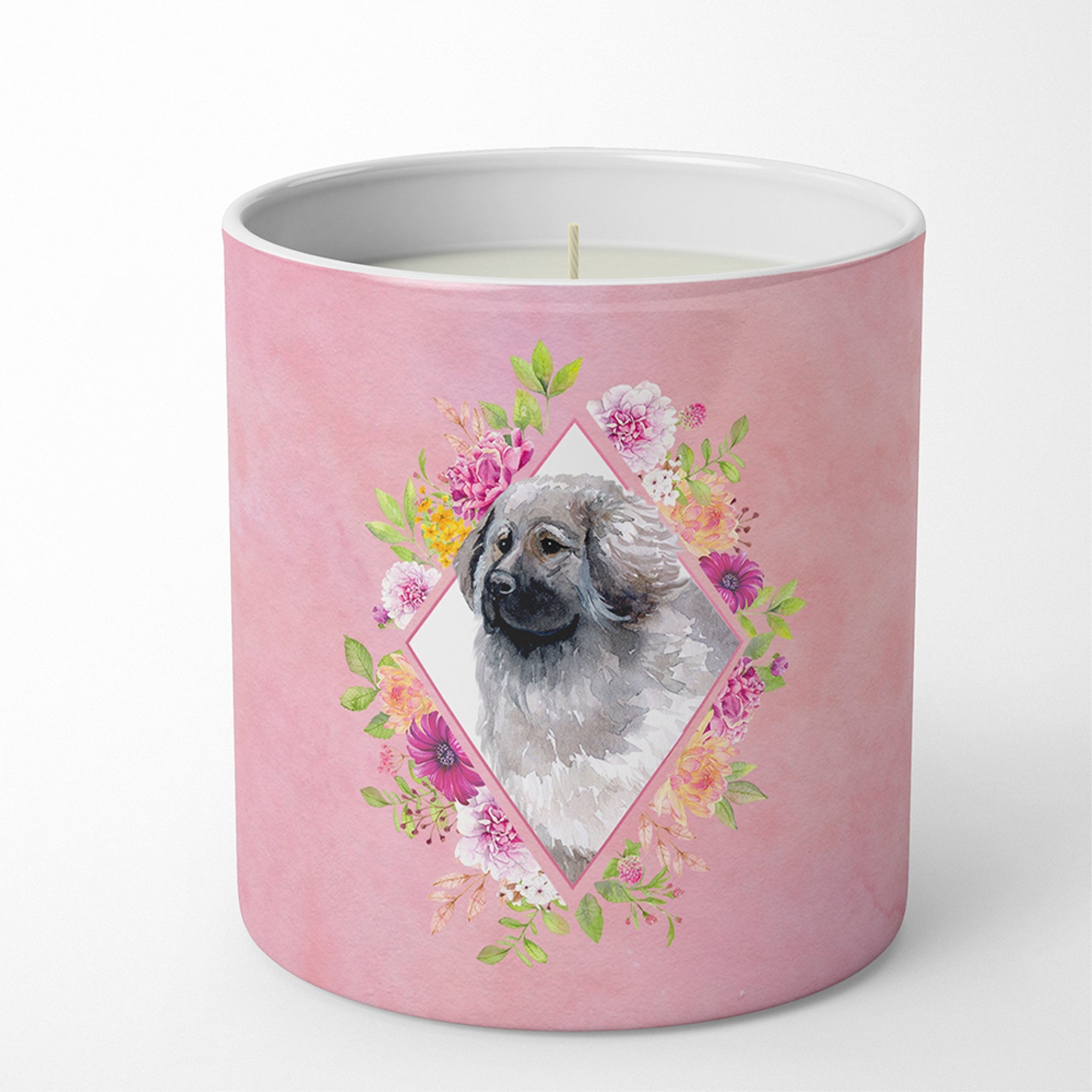 Moscow Watchdog Pink Flowers 10 Oz Decorative Soy Candle