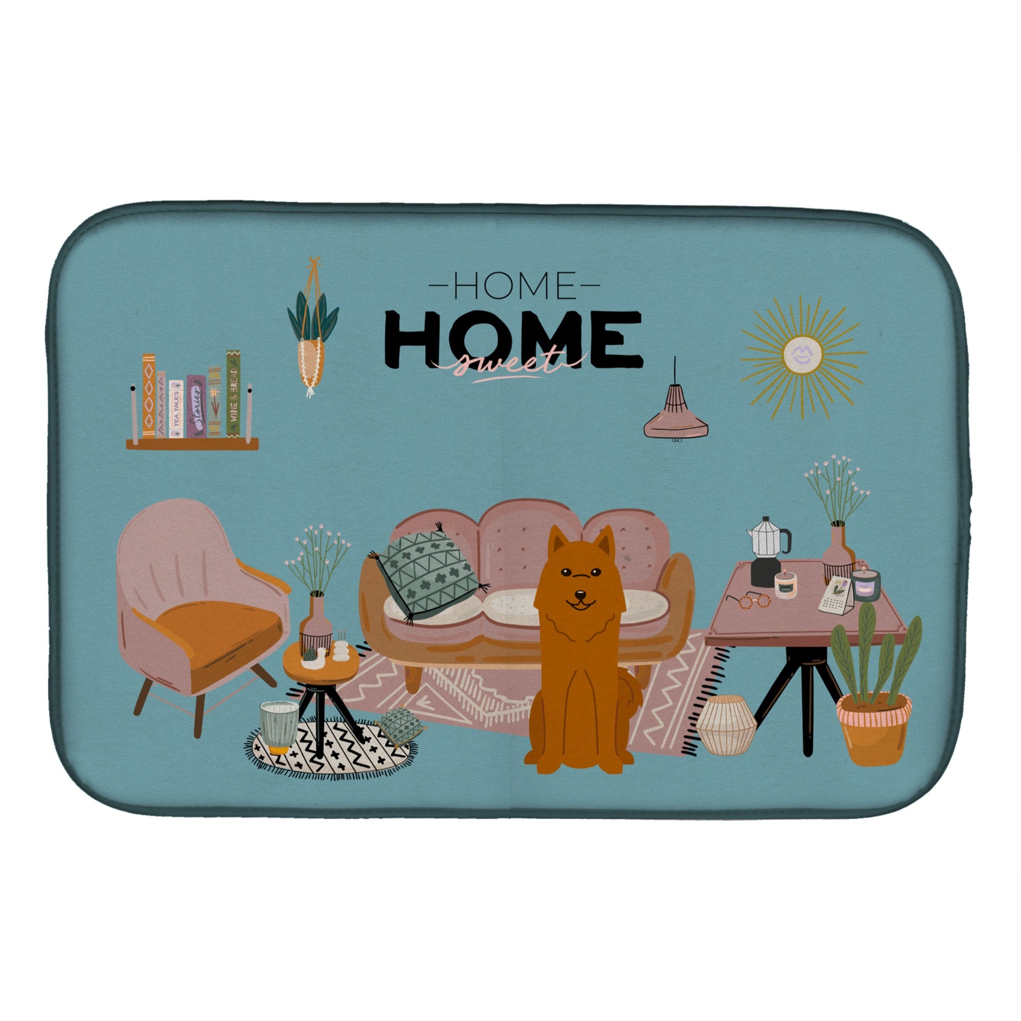 Karelian Bear Dog Sweet Home Dish Drying Mat