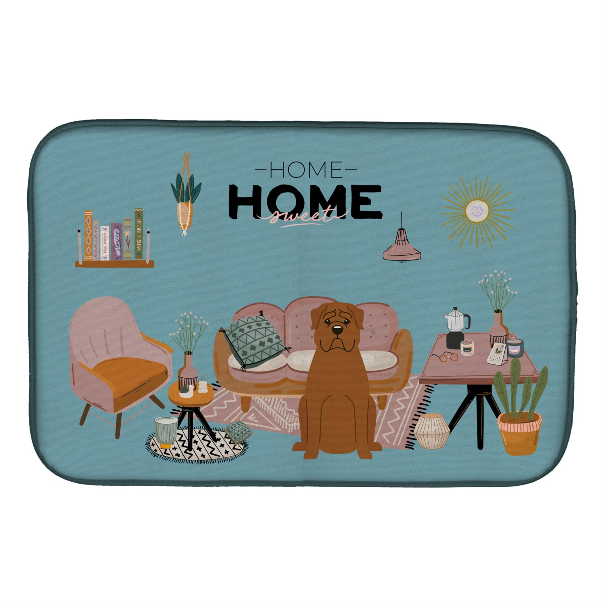 Dogue De Bourdeaux Sweet Home Dish Drying Mat