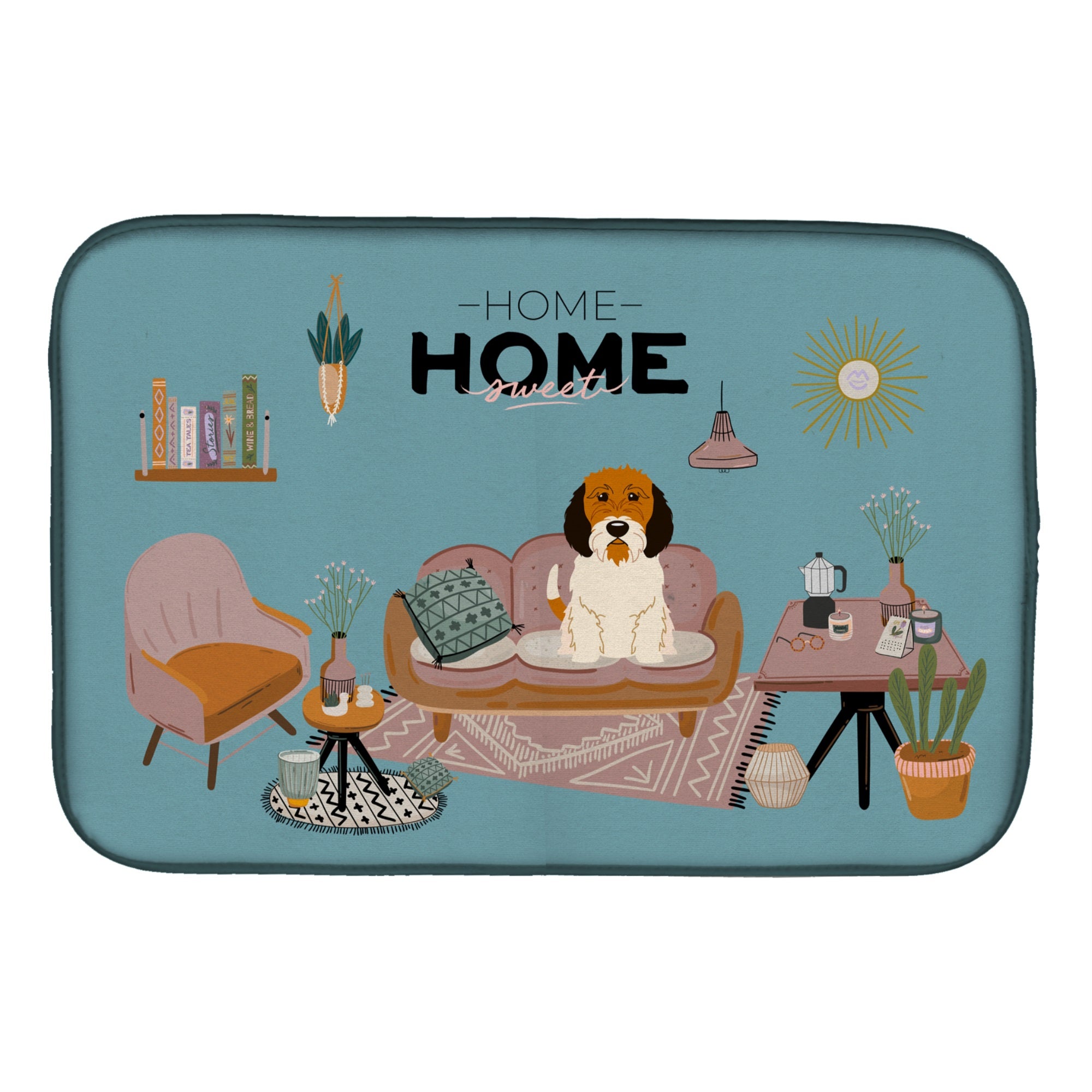 Petit Basset Griffon Veenden Sweet Home Dish Drying Mat
