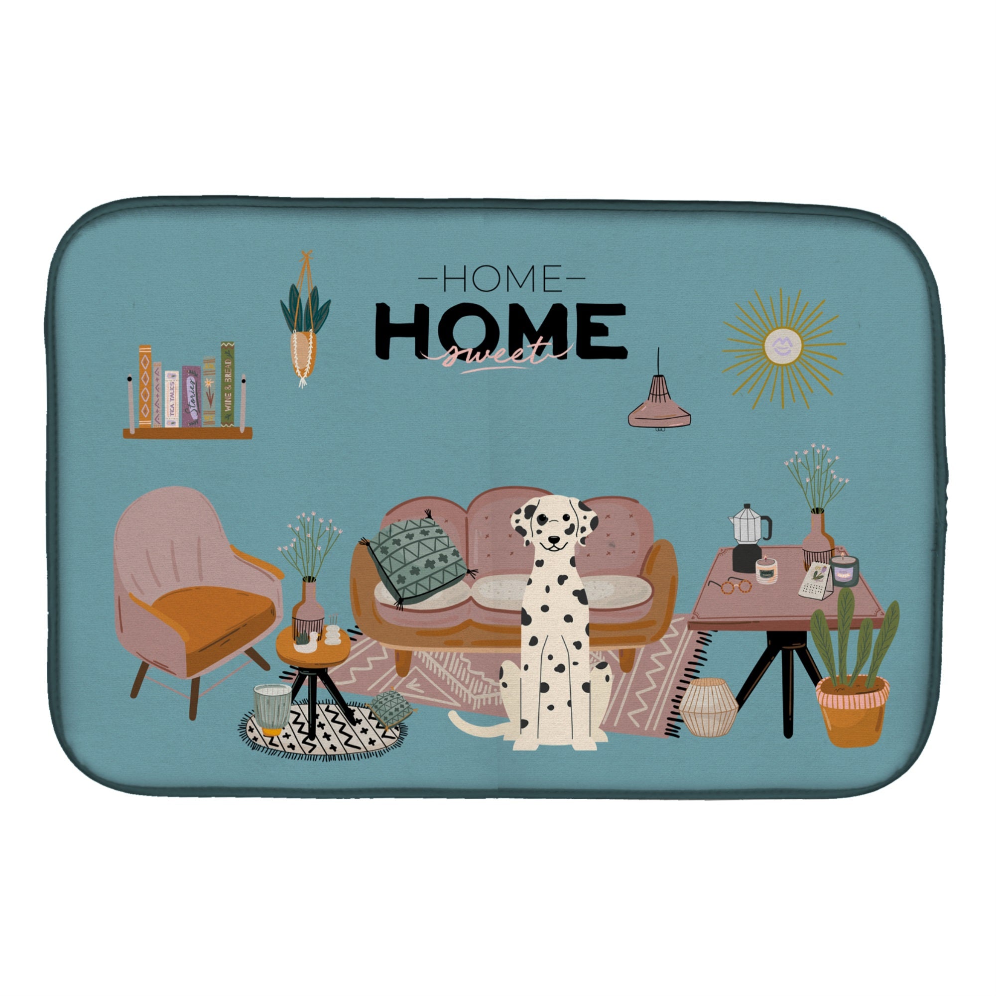 Dalmatian Sweet Home Dish Drying Mat