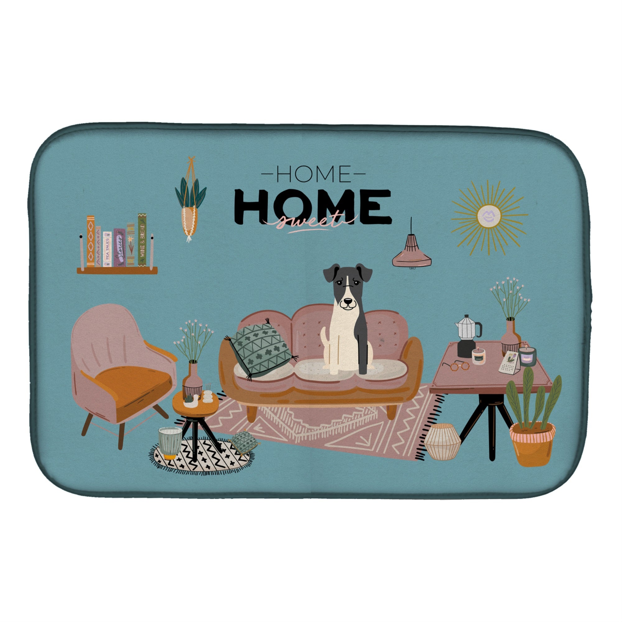 Smooth Fox Terrier Sweet Home Dish Drying Mat