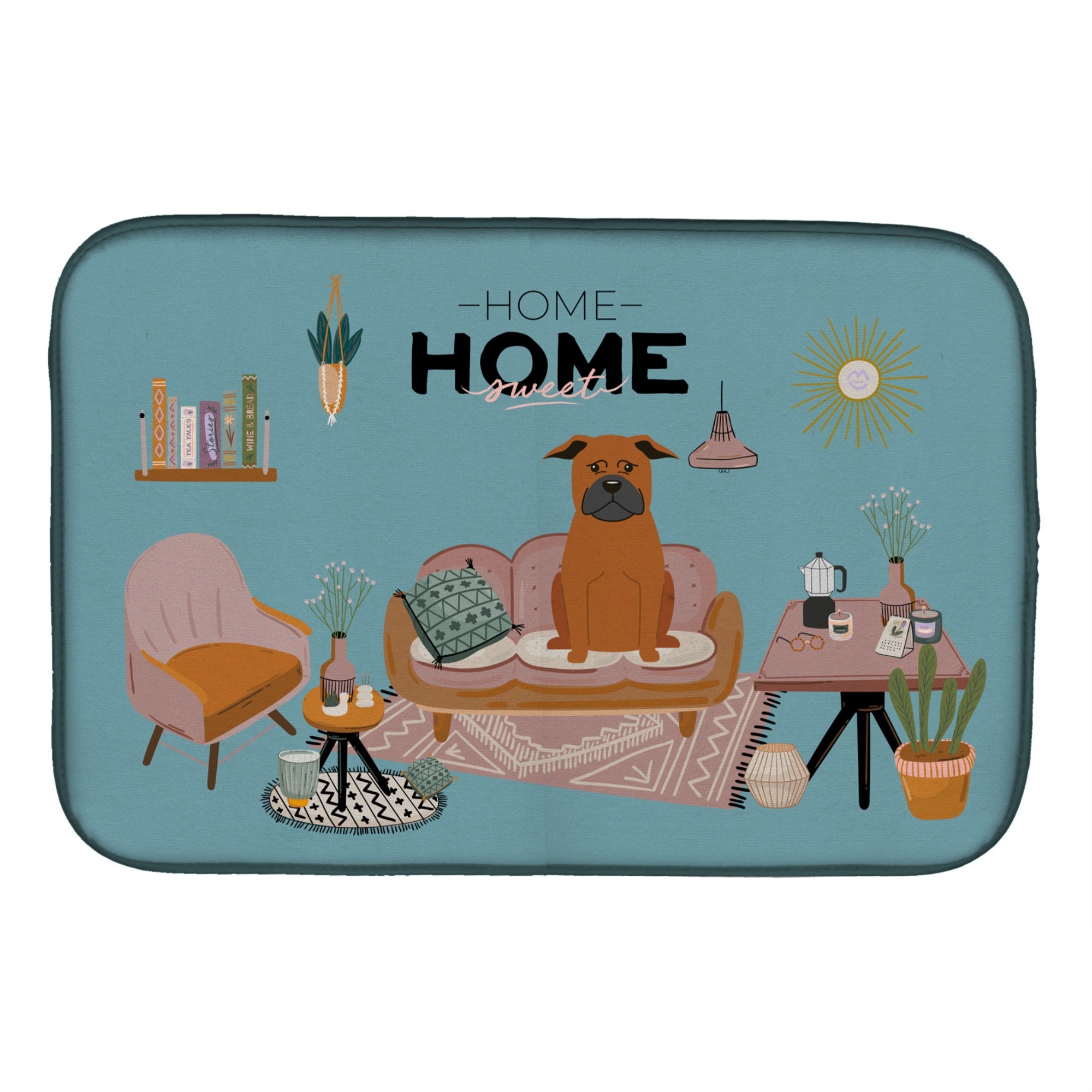 Chinese Chongqing Dog Sweet Home Dish Drying Mat